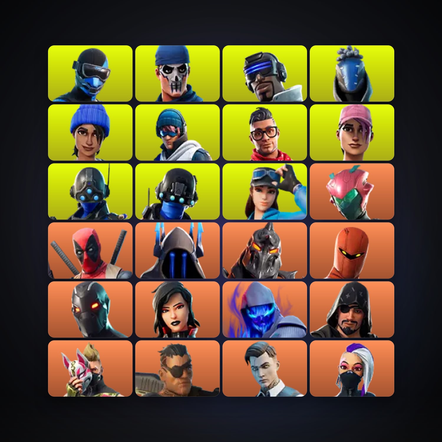 Fortnite locker — 180 skins — 1.3K V-Bucks — lvl 3220 — HabibiAccounts