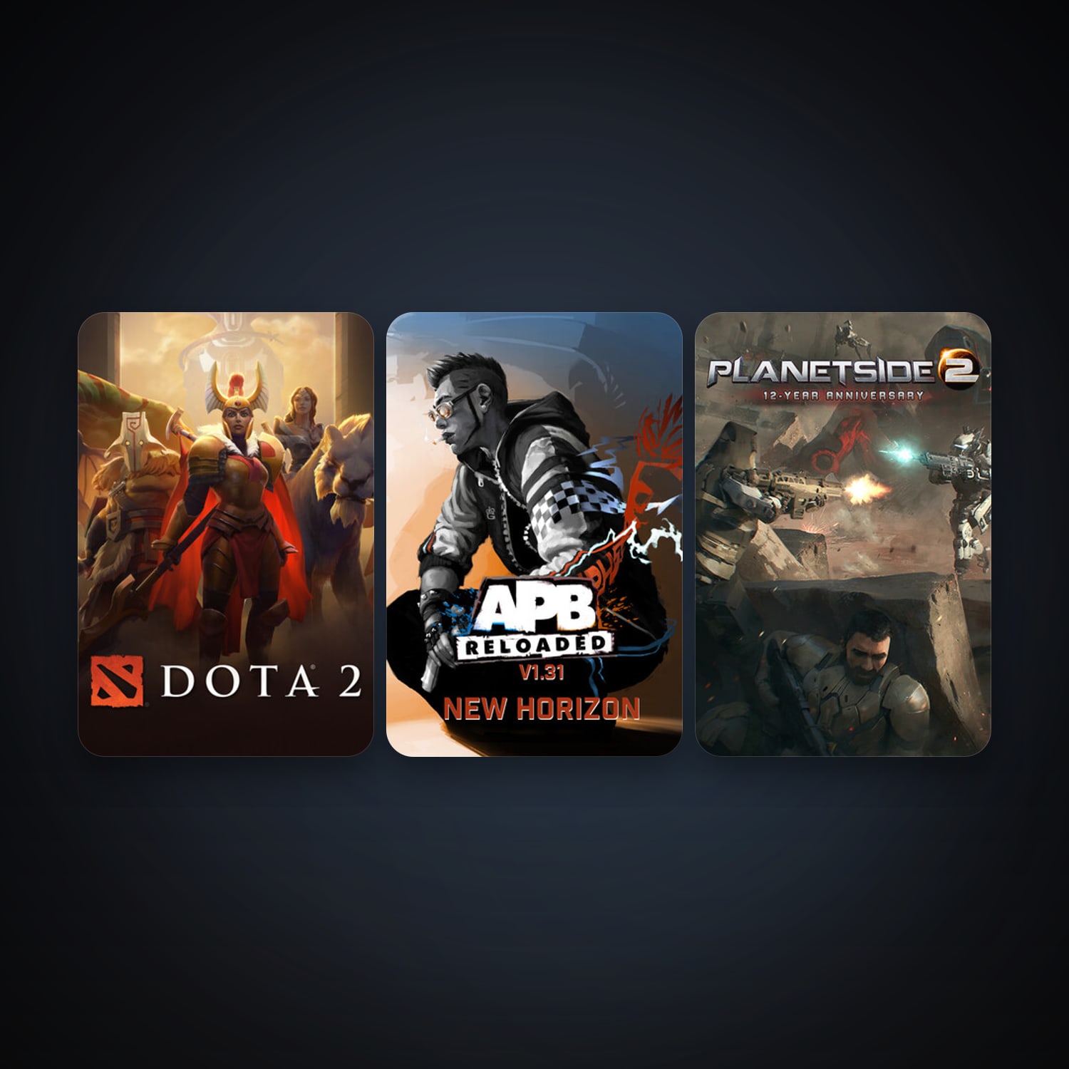 APB Reloaded & Dota 2 | 12 Games | Clean — HabibiAccounts