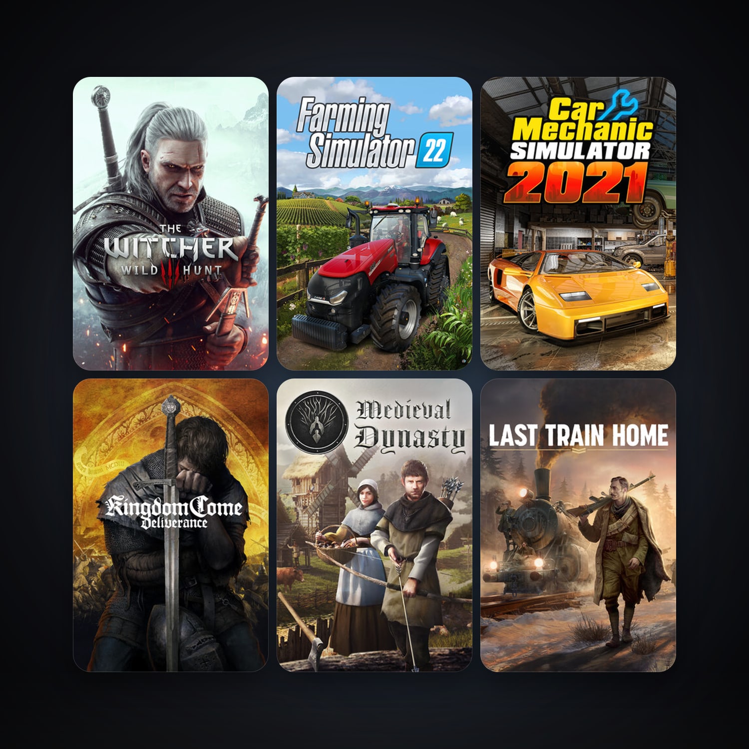 The Witcher 3: Wild Hunt + Mafia III, 95 games, Steam 11, clean — HabibiAccounts