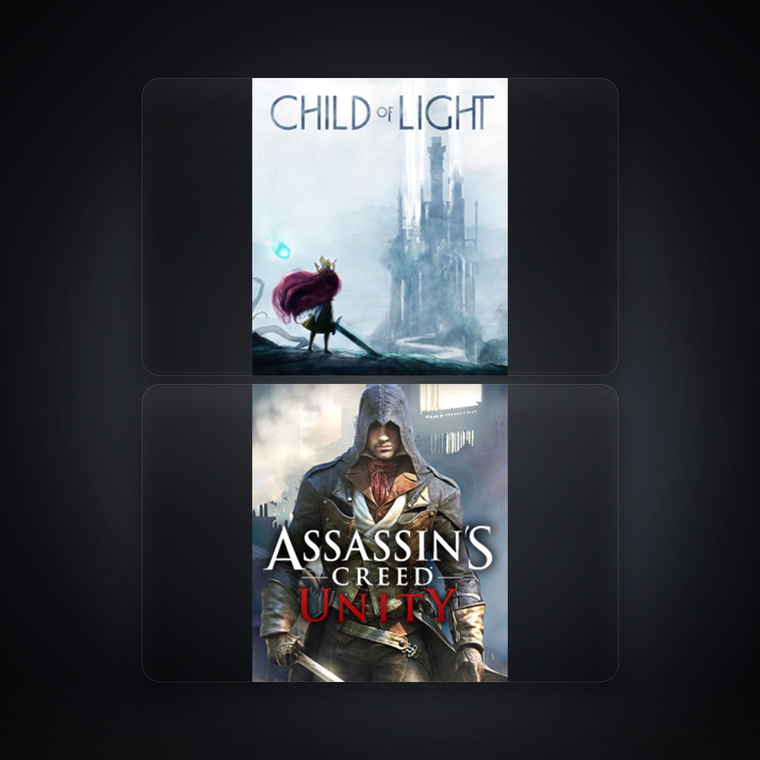 Child of Light & Assassin's Creed Unity | 2 Games — HabibiAccounts