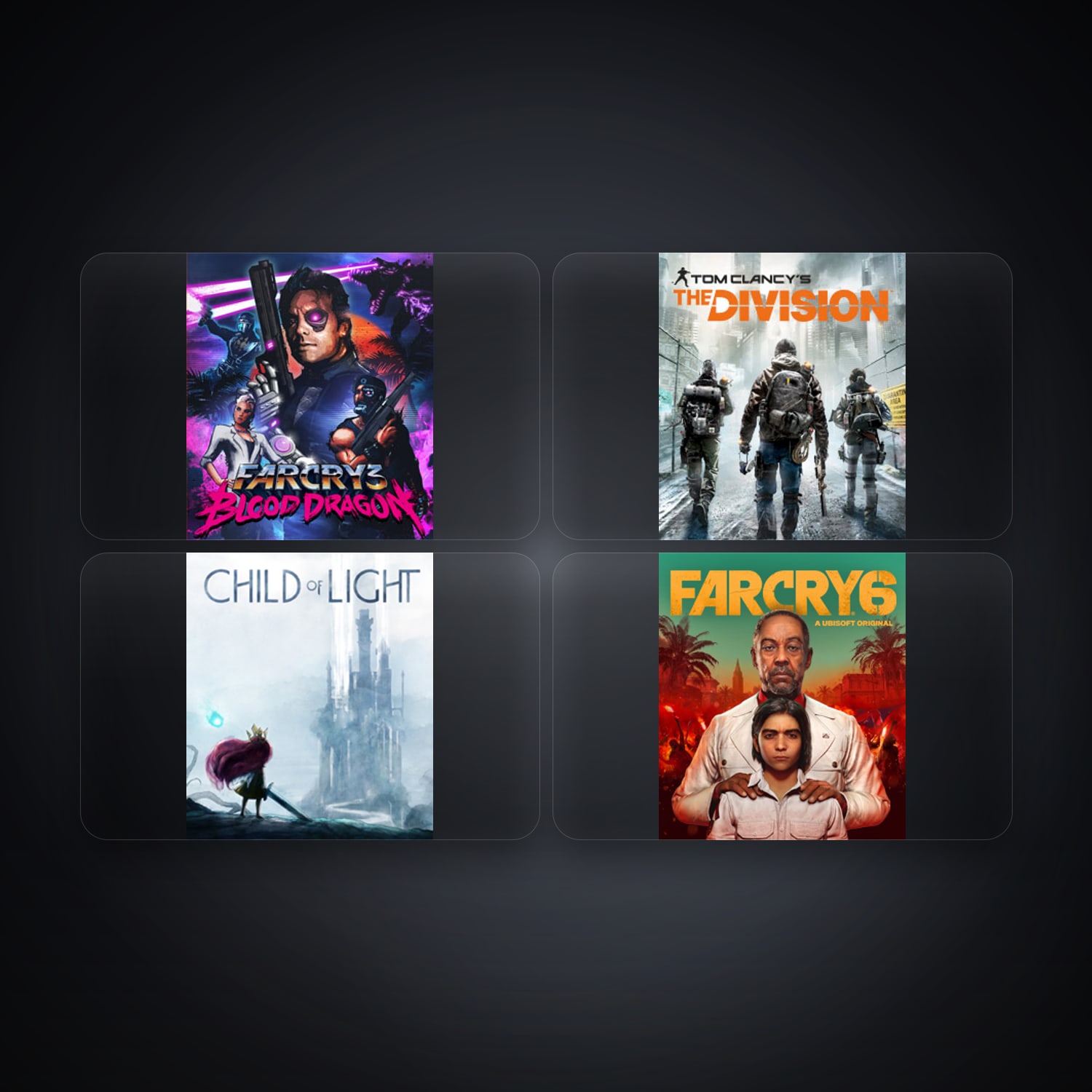 Ubisoft Far Cry 3 Blood Dragon + Tom Clancy's The Division — AU — 5 games — HabibiAccounts