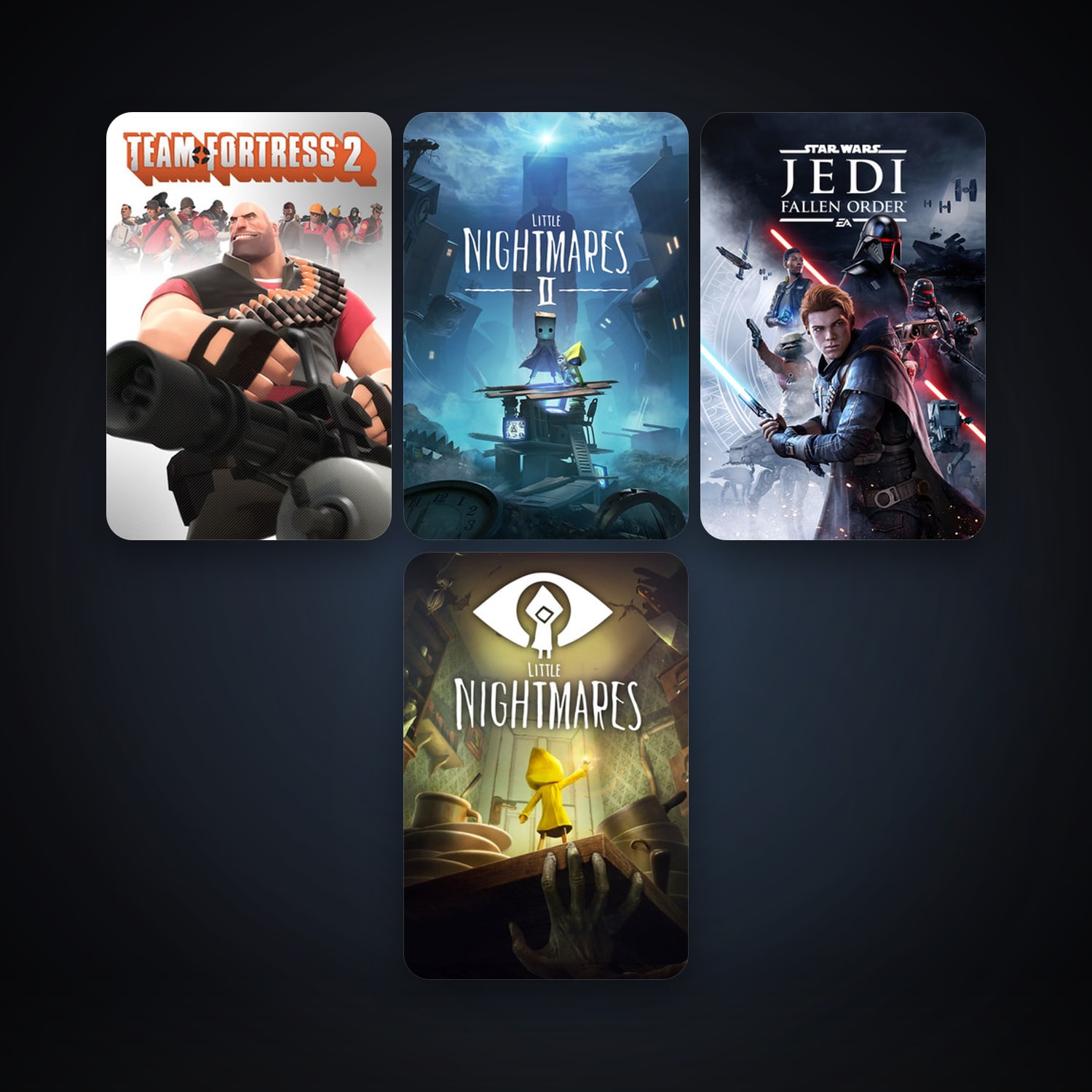 Team Fortress 2 + Little Nightmares, 6 games, clean — HabibiAccounts