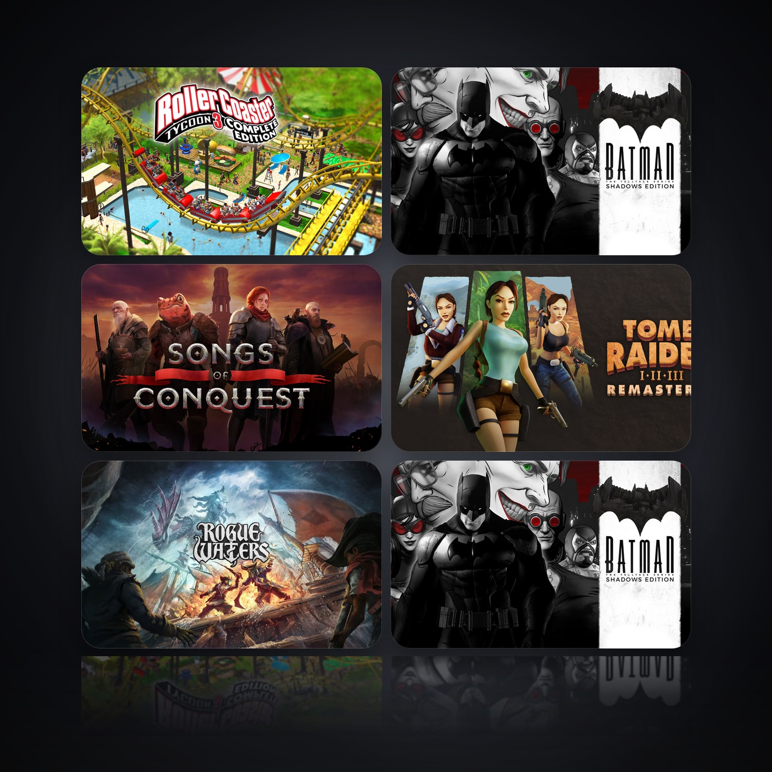 RollerCoaster Tycoon 3: Complete Edition & Telltale Batman Season 1 | 16 Games — HabibiAccounts