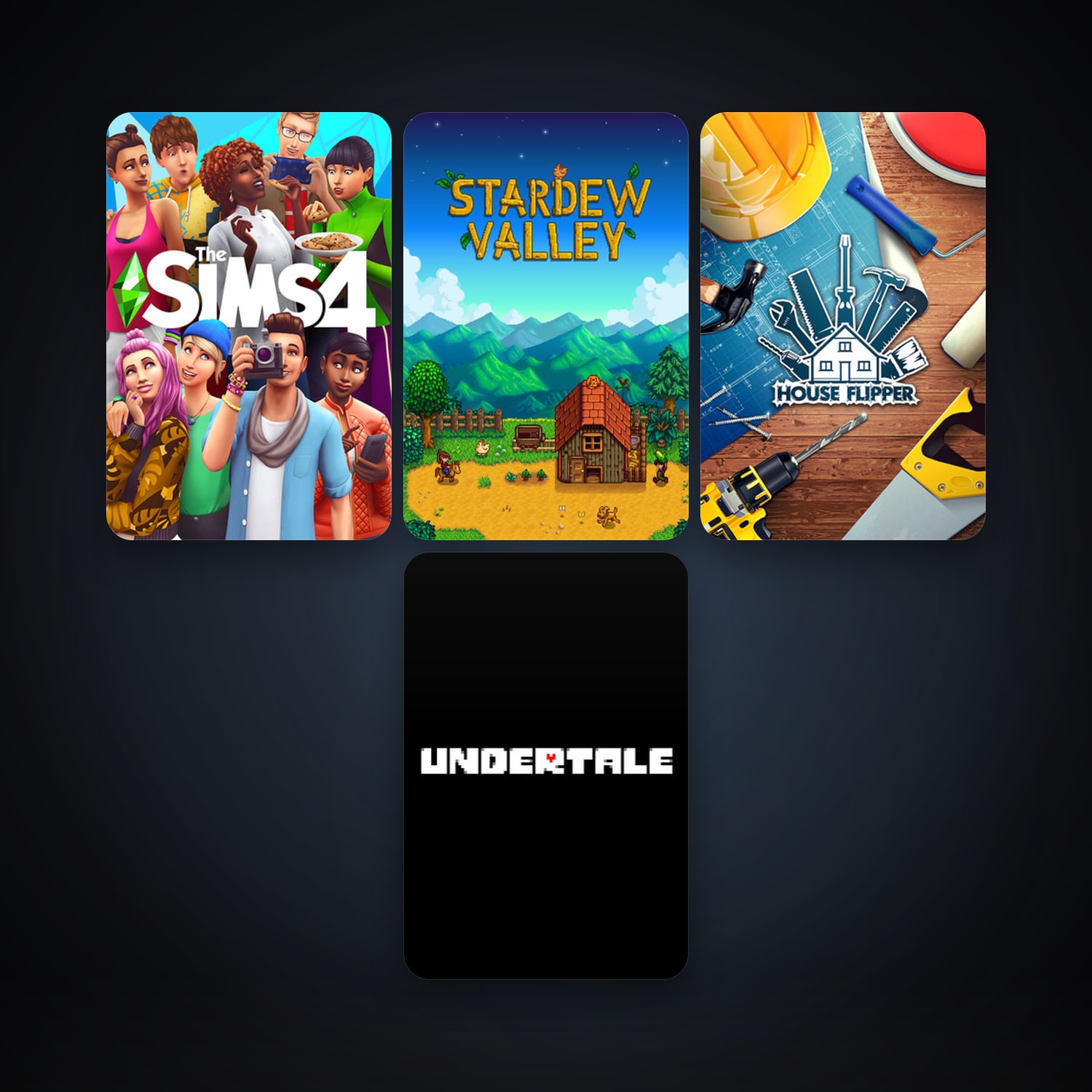 Undertale + Stardew Valley, 11 games, clean — HabibiAccounts