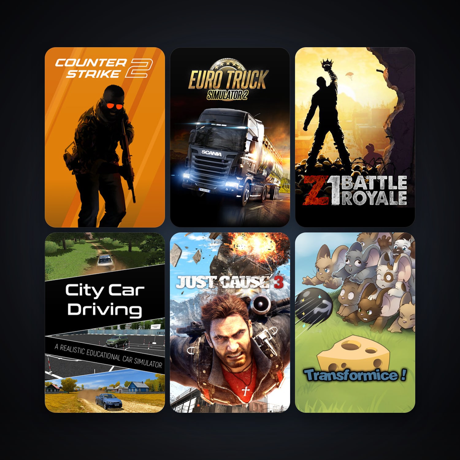 CS2 Prime + Just Cause 3, 14 games, Steam 10, clean — HabibiAccounts