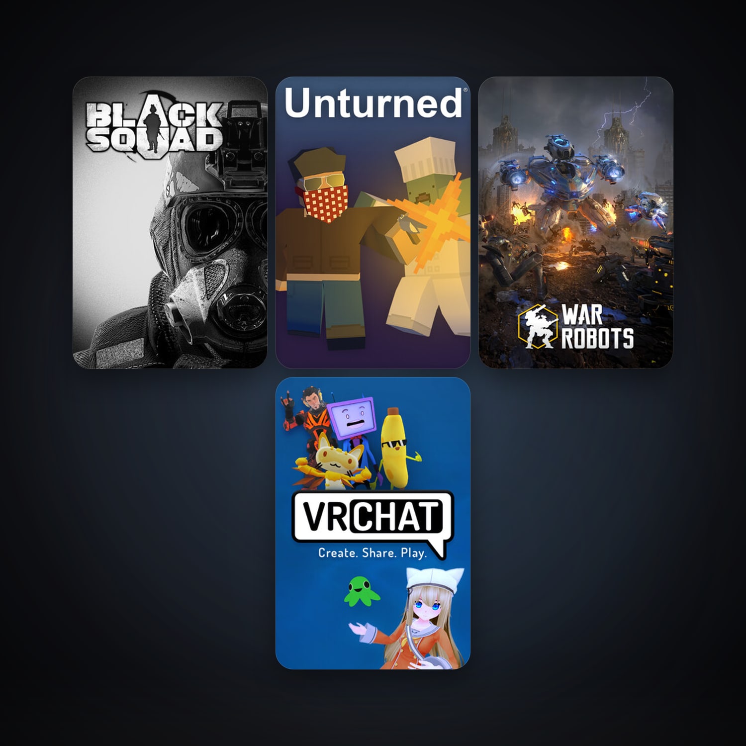 Unturned + VRChat, 20 games, clean — HabibiAccounts