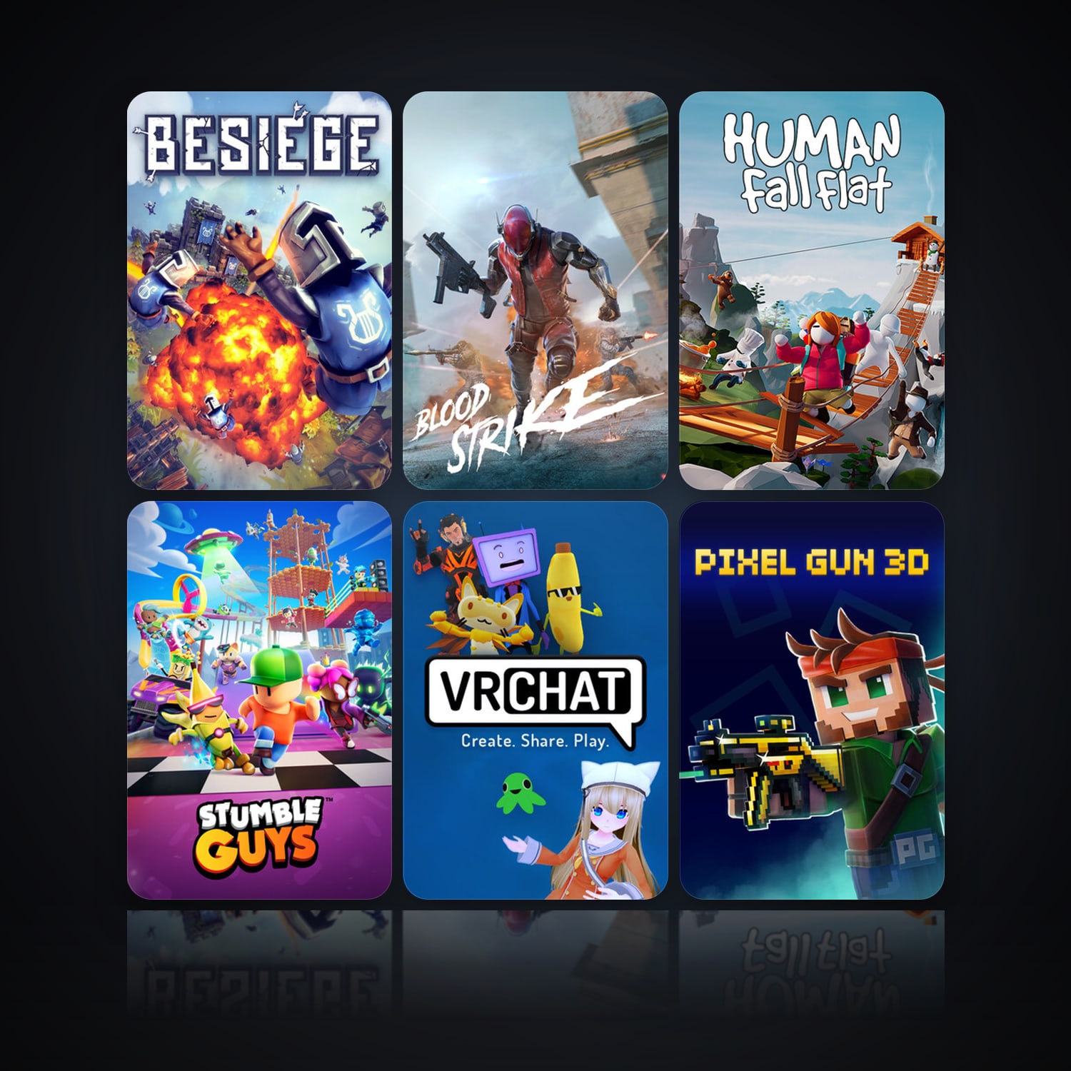 Besiege & Blood Strike | 17 Games | Clean — HabibiAccounts
