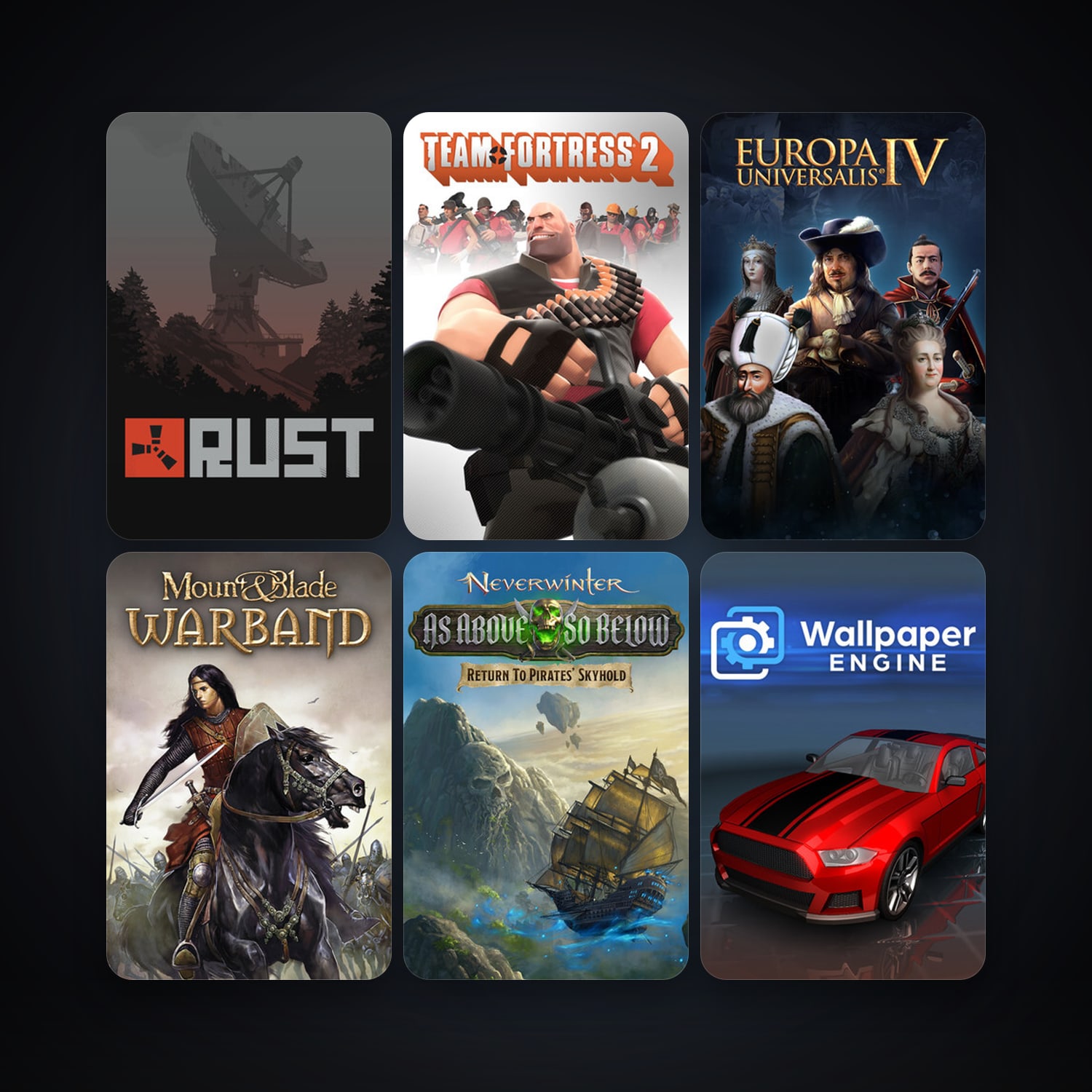 حساب ستيم فلين، Team Fortress 2 وMount & Blade: Warband، 19 لعبة، صامد واضح — HabibiAccounts