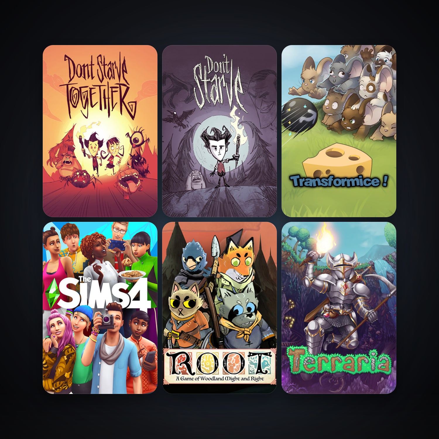 Terraria + Don't Starve, 12 games, clean — HabibiAccounts