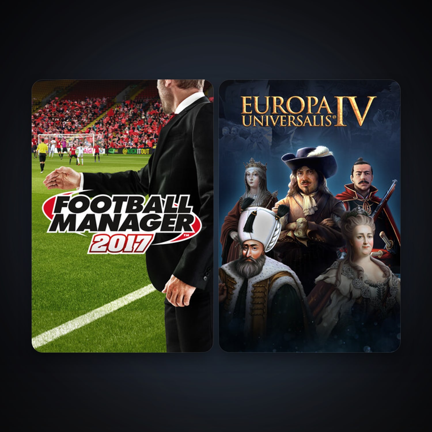 Football Manager 2017 & Europa Universalis IV — HabibiAccounts