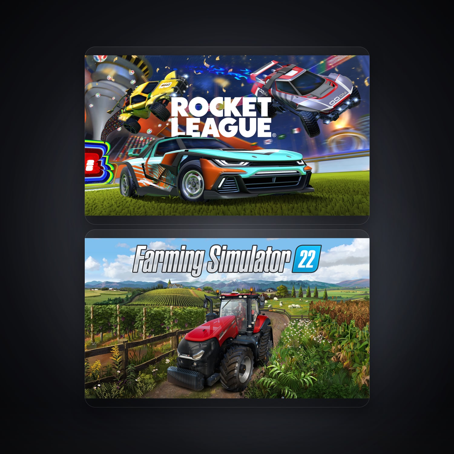 Epic Rocket League + Farming Simulator 22 — IN — HabibiAccounts