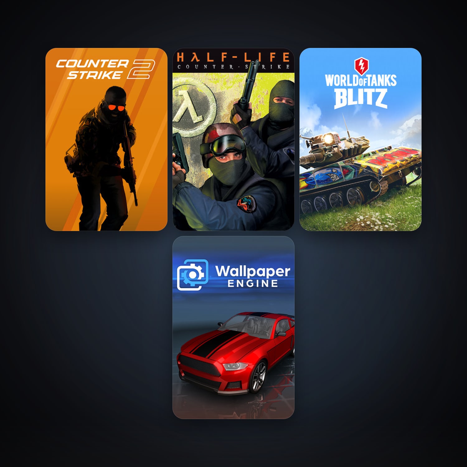 Counter-Strike + Counter-Strike: Source, 13 games, Steam 22, clean — HabibiAccounts