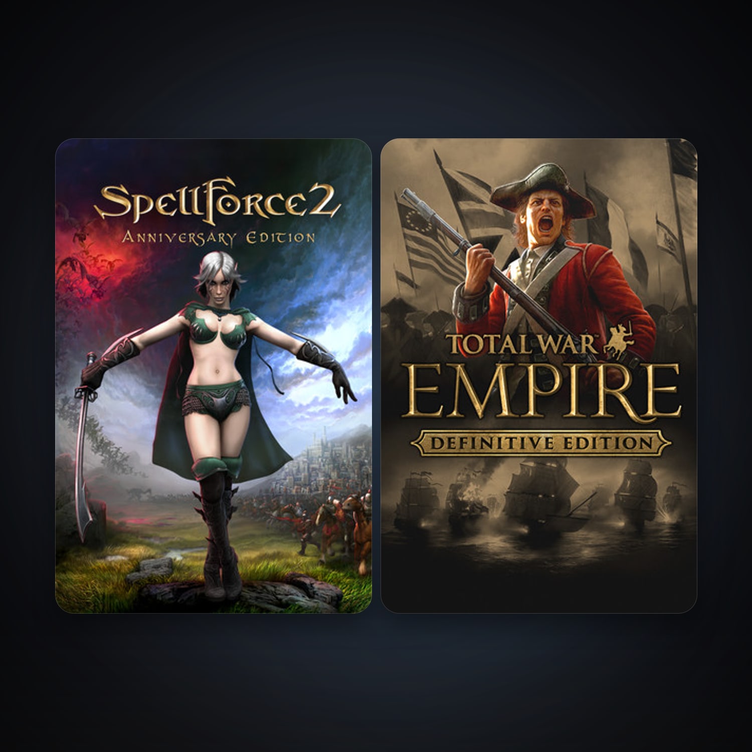 Empire: Total War + SpellForce 2 - Anniversary Edition, 4 games, clean — HabibiAccounts
