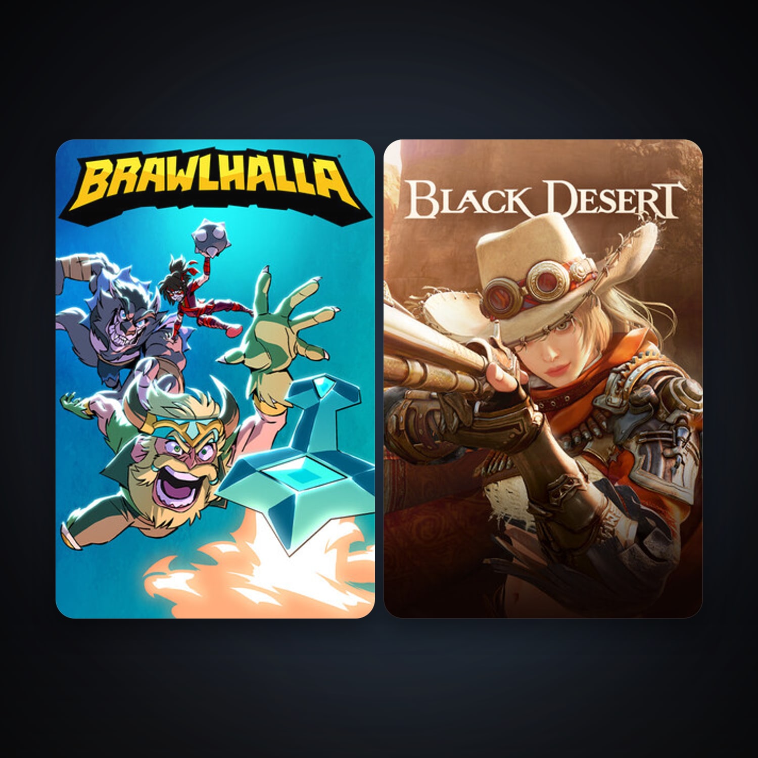 Brawlhalla + Black Desert Online, 3 games, clean — HabibiAccounts