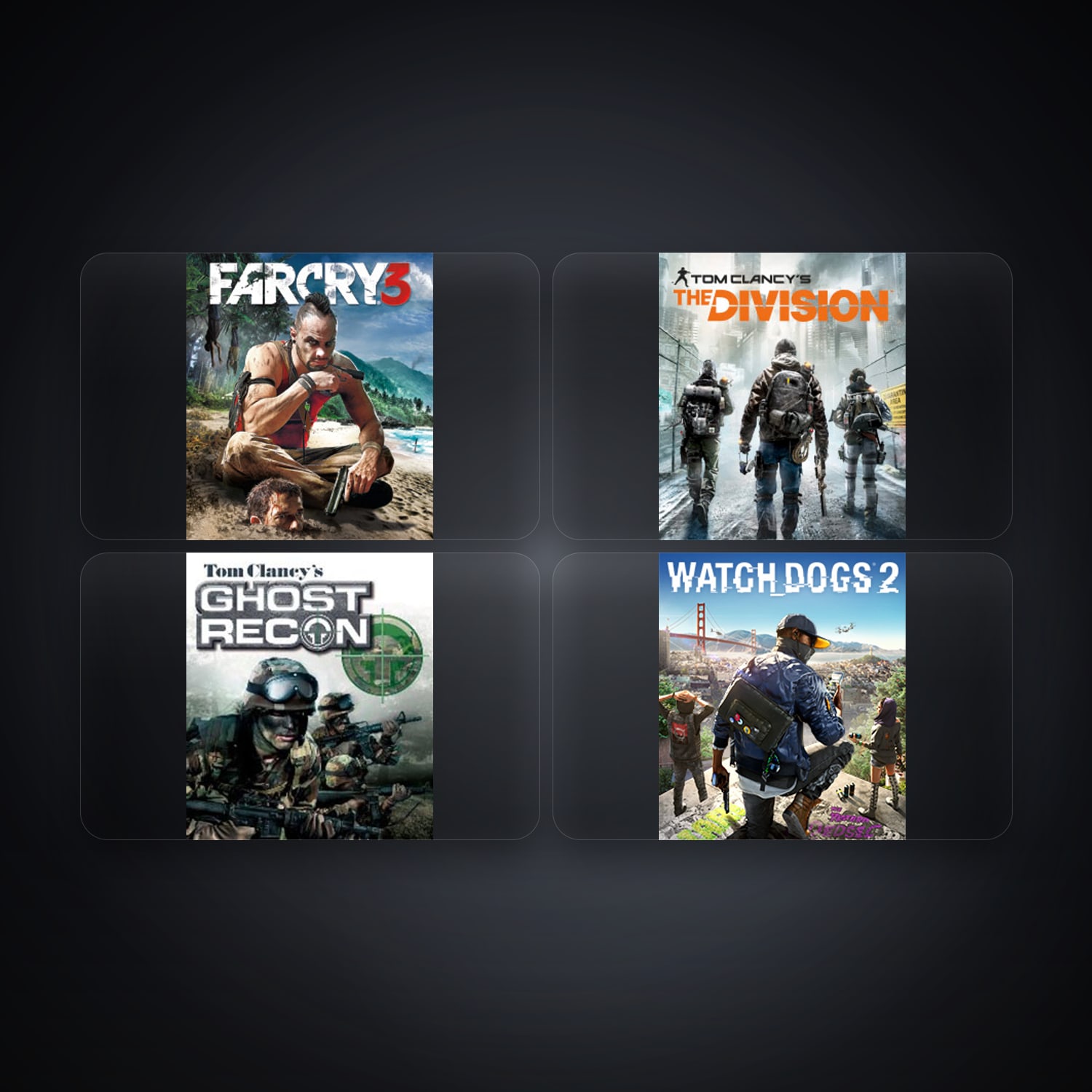Ubisoft account — Far Cry 3 Deluxe Edition + Tom Clancy's The Division — IN — 4 games — HabibiAccounts