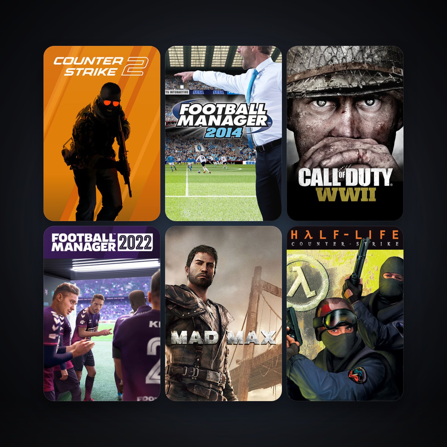Counter-Strike + Counter-Strike: Source, 14 games, Steam 11, clean — HabibiAccounts