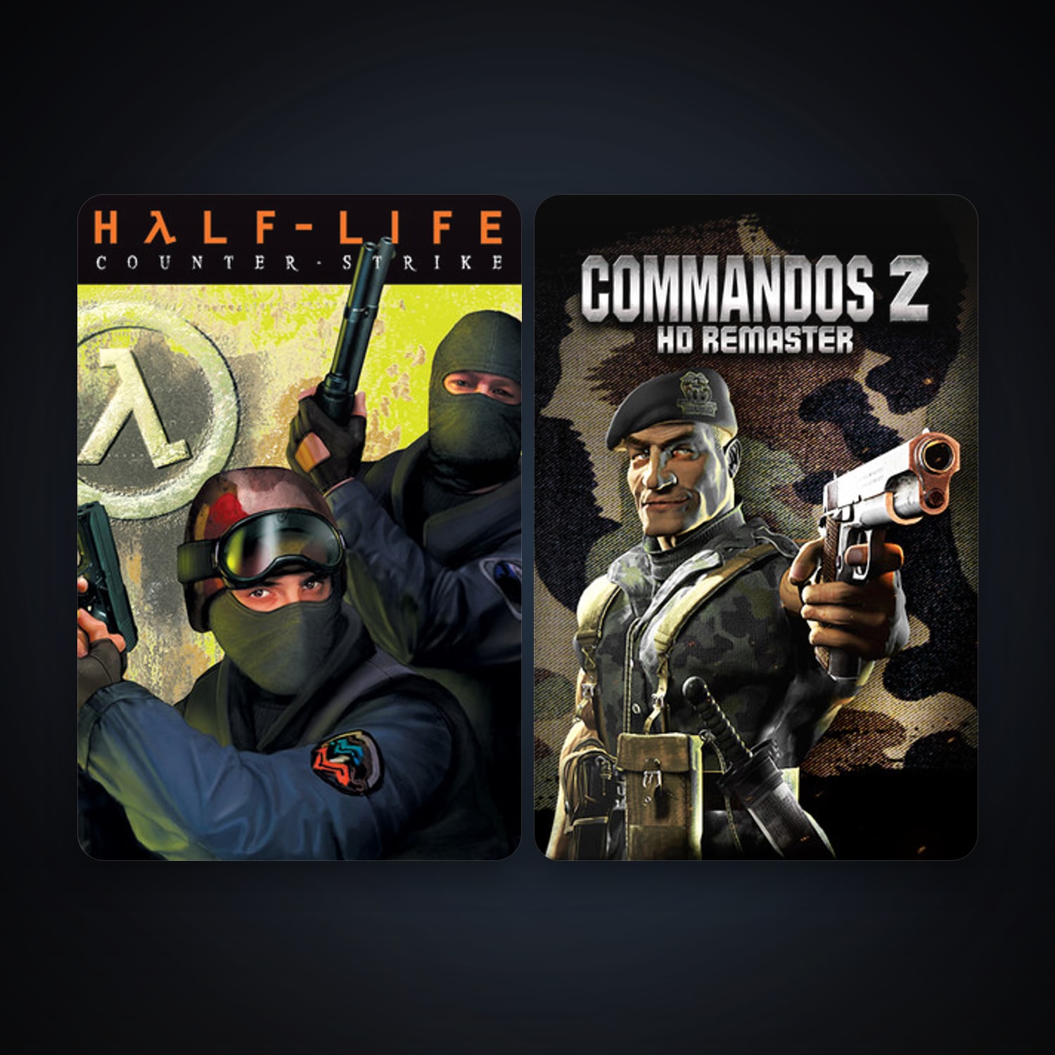 Counter-Strike + Commandos 2 - HD Remaster, 5 games, clean — HabibiAccounts
