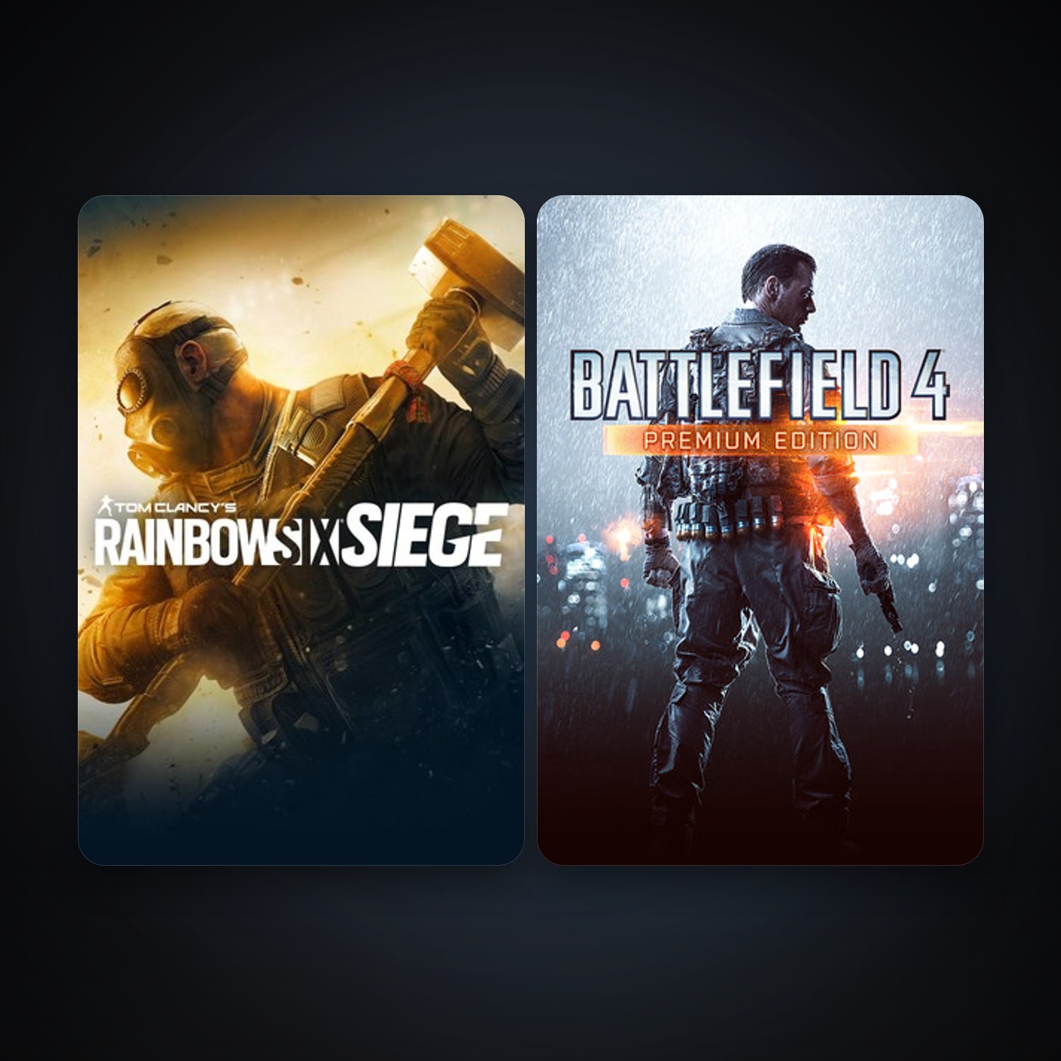 Tom Clancy's Rainbow Six Siege + Battlefield 4, 5 games, clean — HabibiAccounts