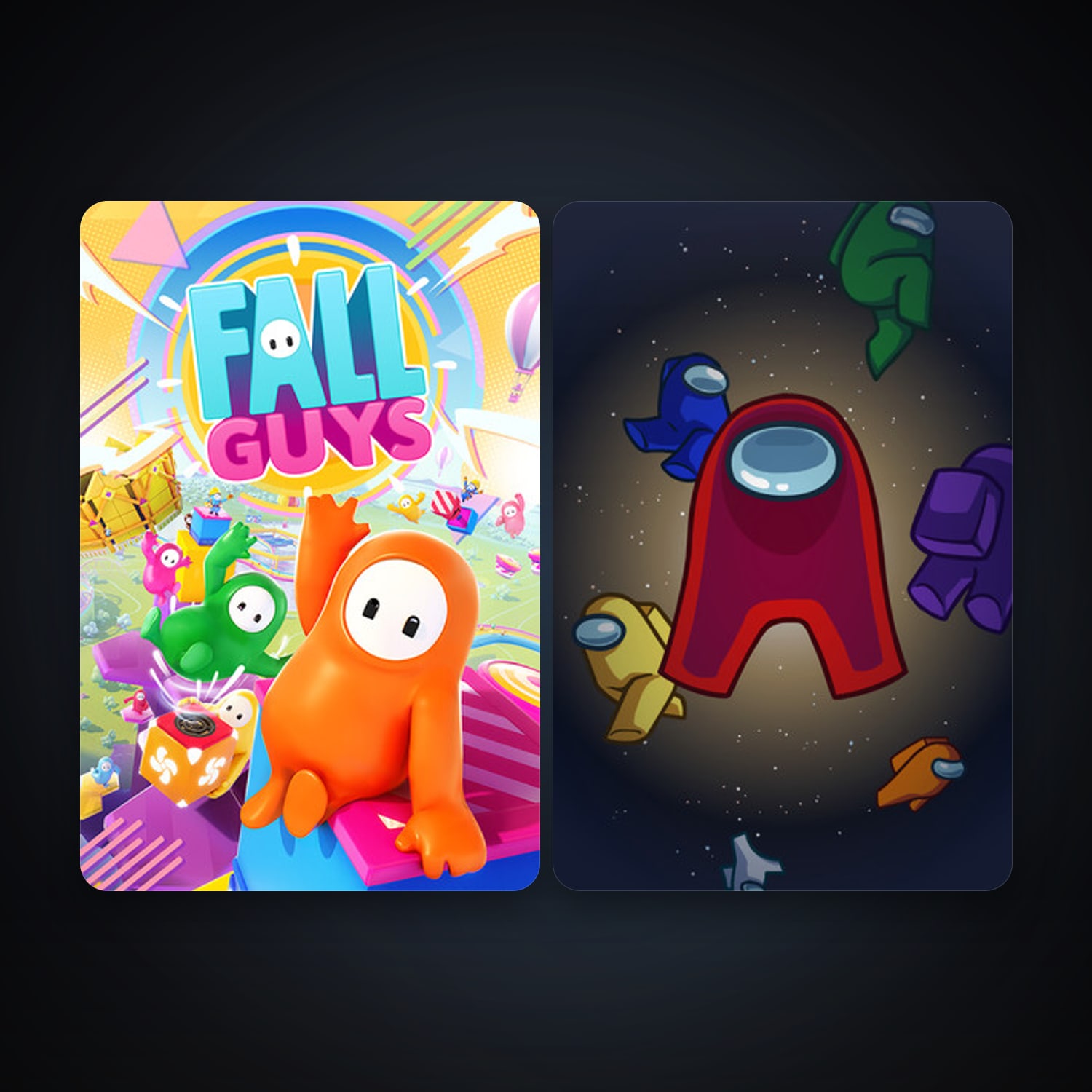 Among Us + Fall Guys, 2 games, clean — HabibiAccounts