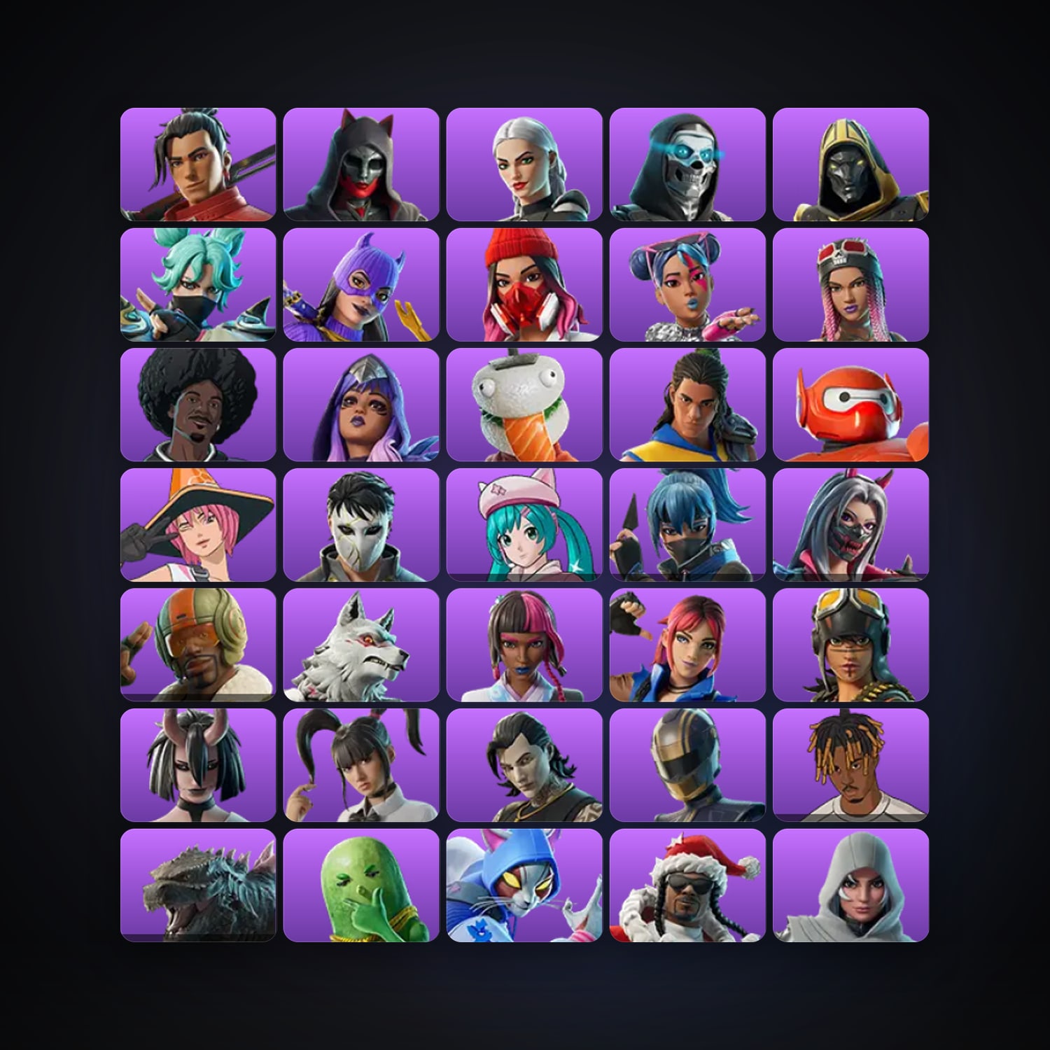 Fortnite | 38 Skins | 200 V-Bucks | Level 1082 | 45 Wins — HabibiAccounts