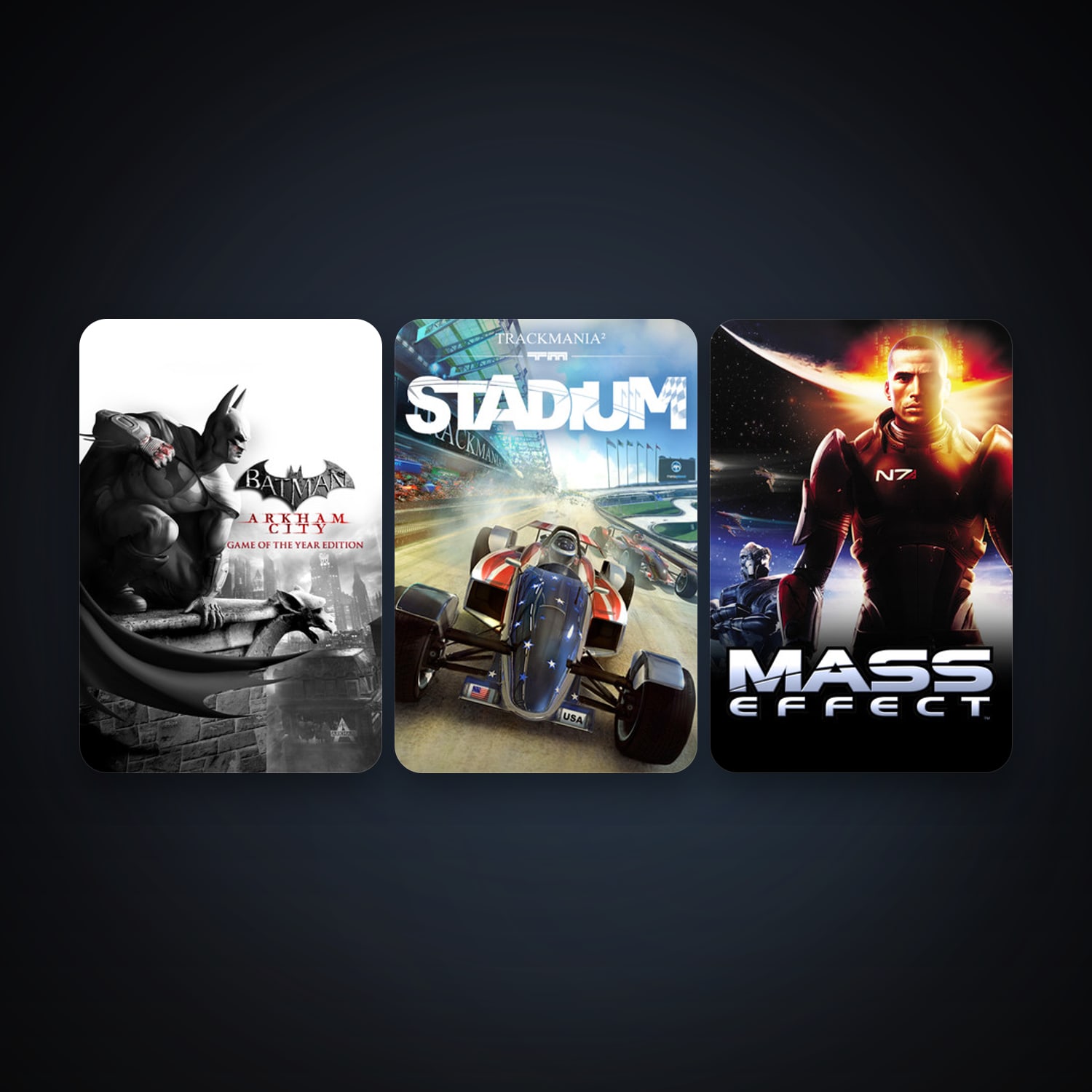 Mass Effect + Batman: Arkham City - Game of the Year Edition, 3 games, clean — HabibiAccounts