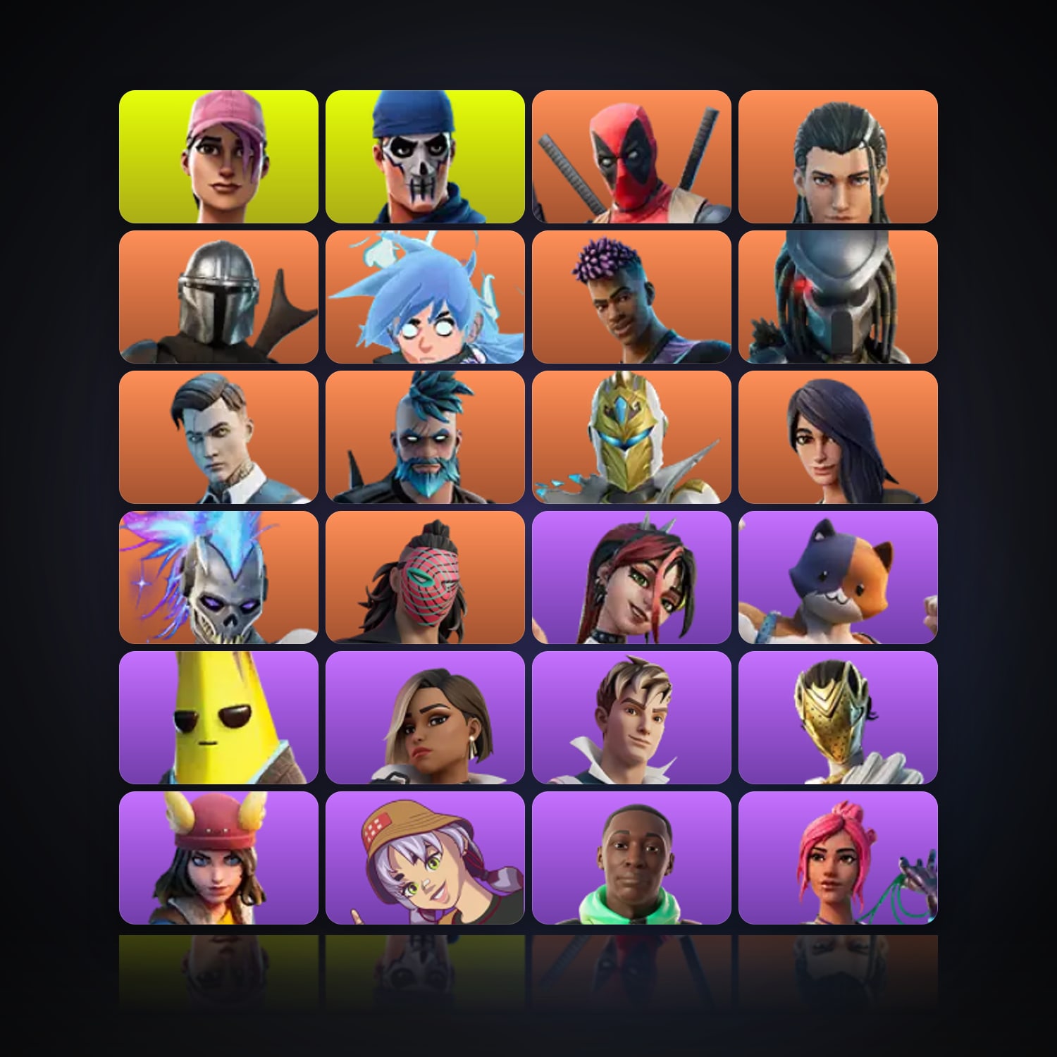 Fortnite | 61 Skins | 250 V-Bucks | Level 1294 | 55 Wins — HabibiAccounts