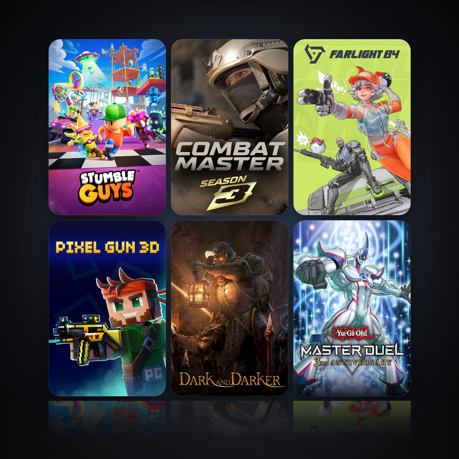 Stumble Guys & Combat Master: Season 1 | 36 Games | Clean — HabibiAccounts