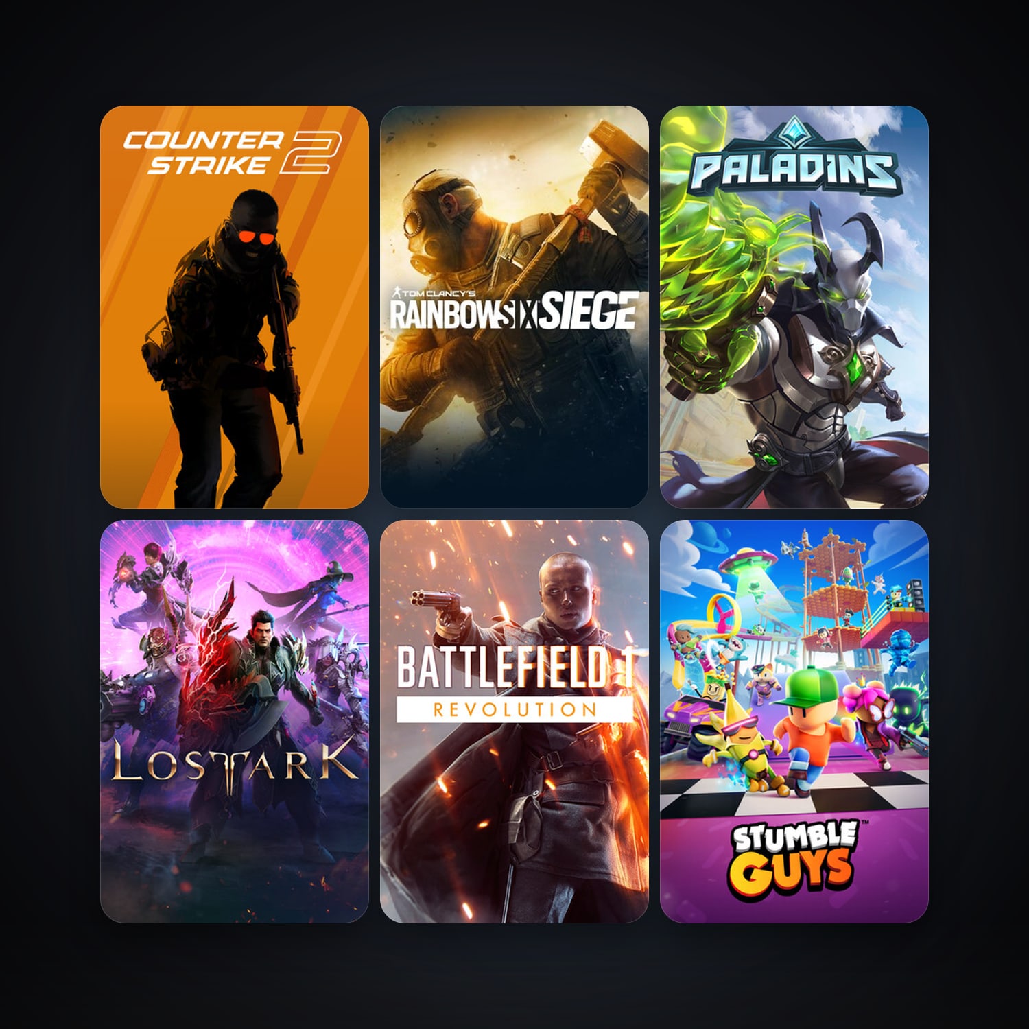 CS2 Prime + Tom Clancy's Rainbow Six Siege, 7 games, clean — HabibiAccounts