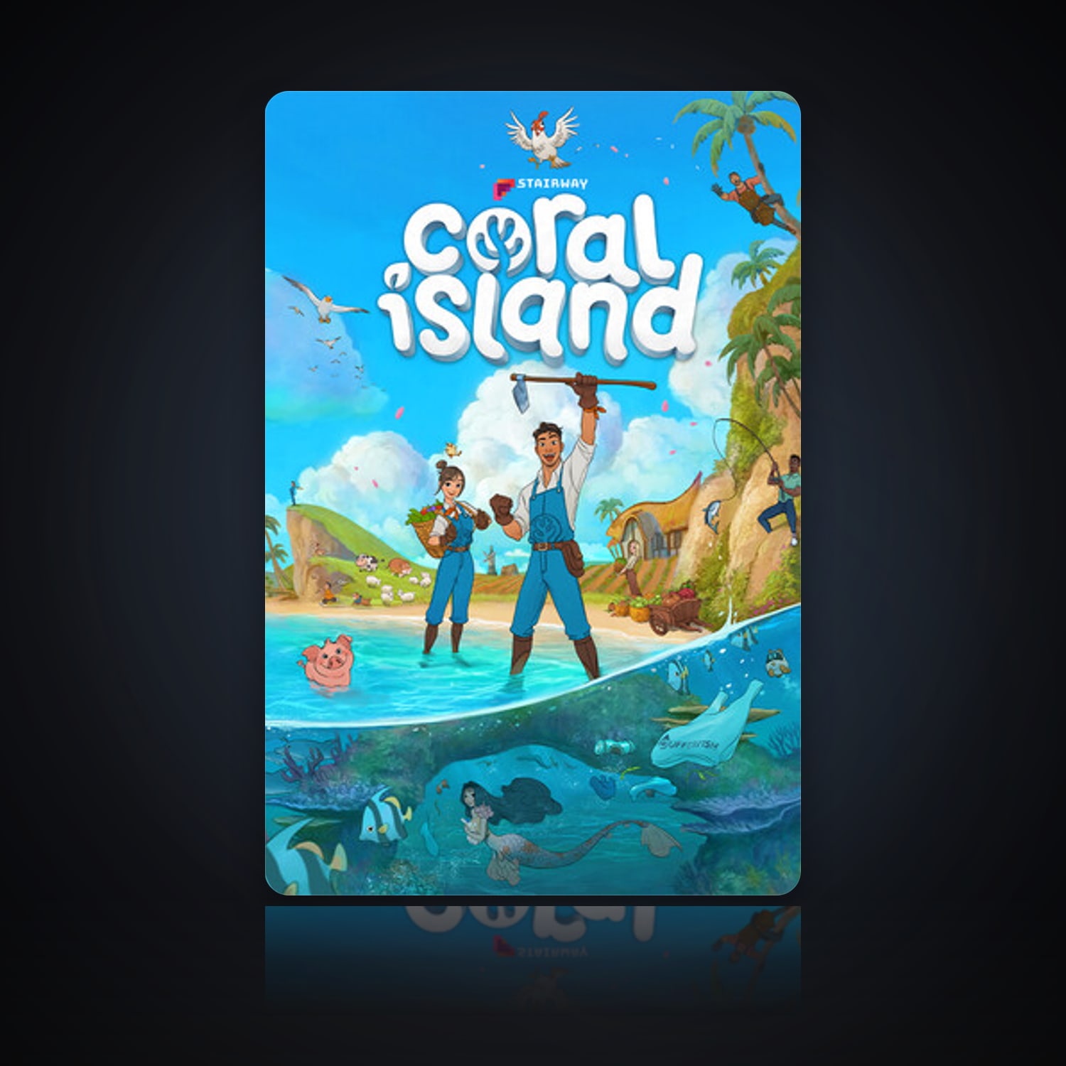 هالحساب ستيم فلين، Coral Island، 1 لعبة، صامد واضح — HabibiAccounts