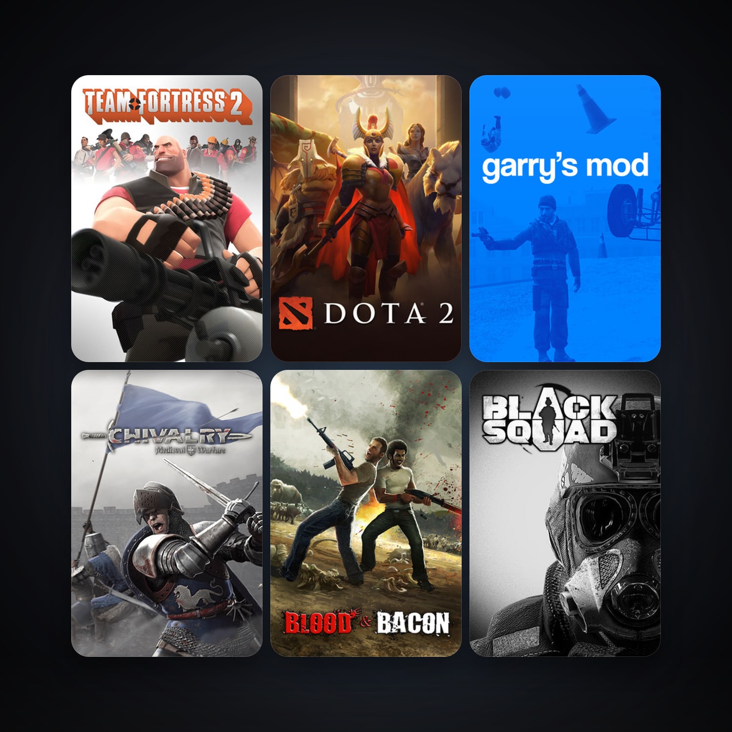 Team Fortress 2 + Dota 2, 34 games, clean — HabibiAccounts