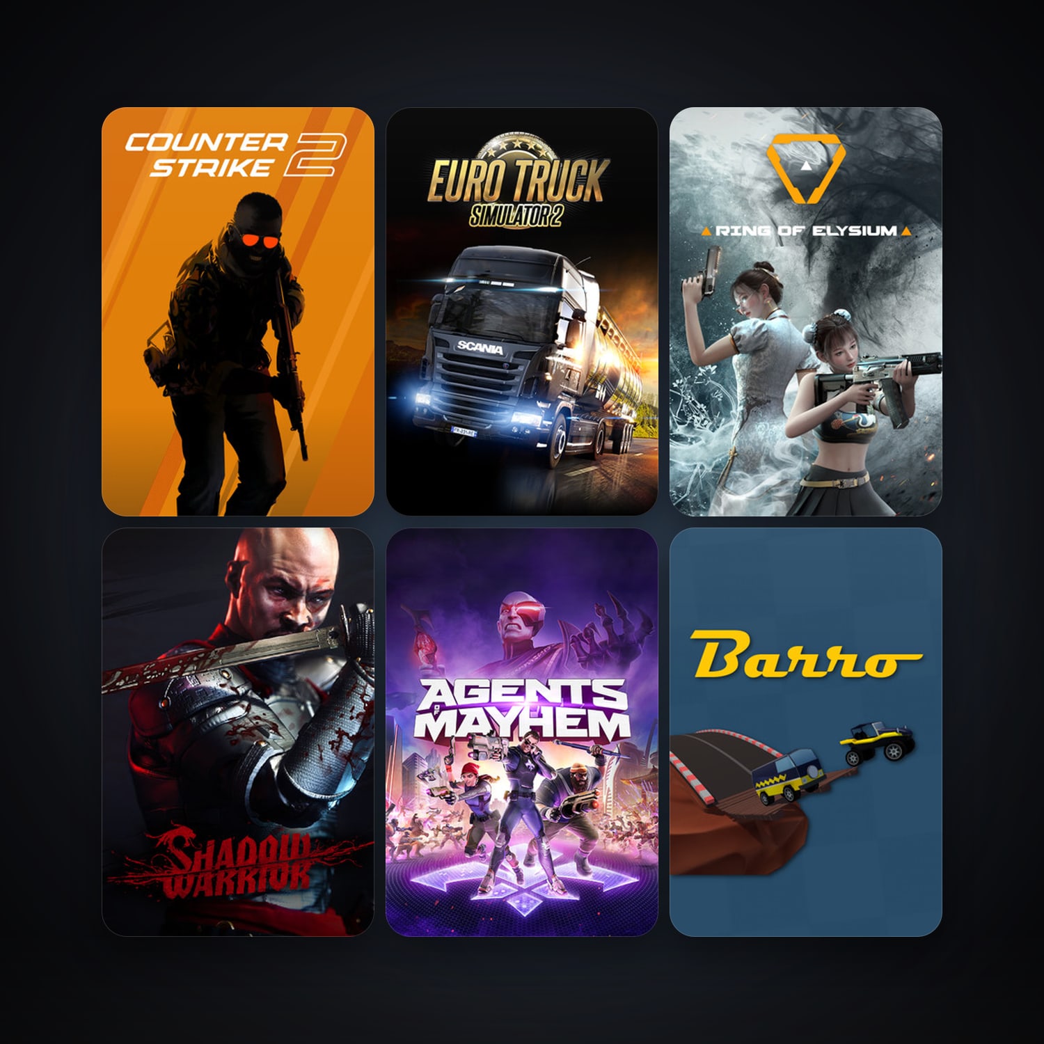 CS2 Prime + DiRT Showdown, 12 games, clean — HabibiAccounts