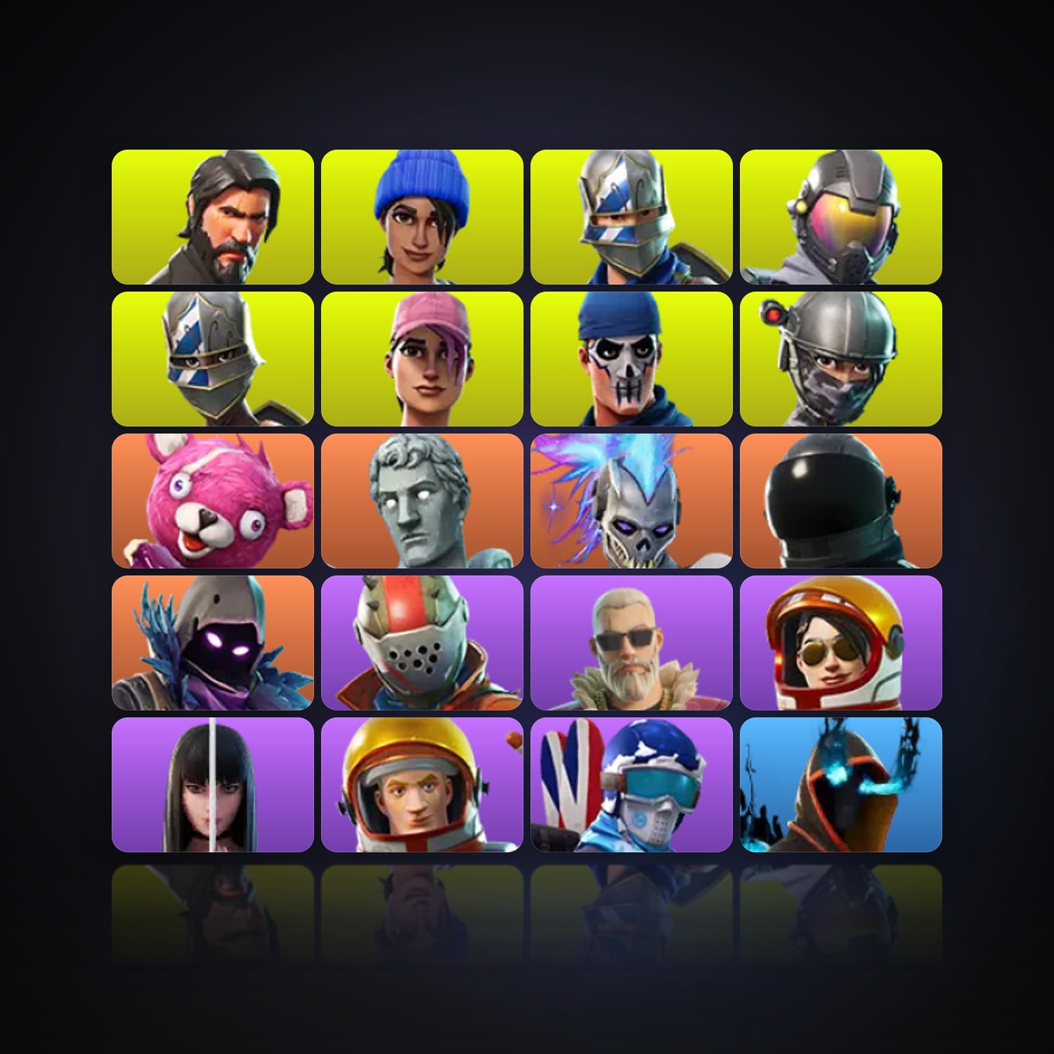 Fortnite | 20 Skins | 300 V-Bucks | Level 199 | 22 Wins — HabibiAccounts