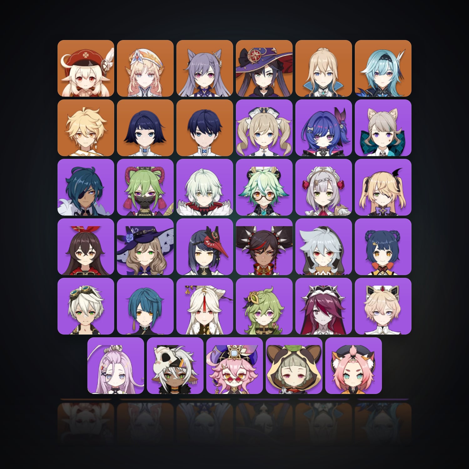 Genshin Impact | AR 50 | 35 Chars | 6× 5★ — HabibiAccounts