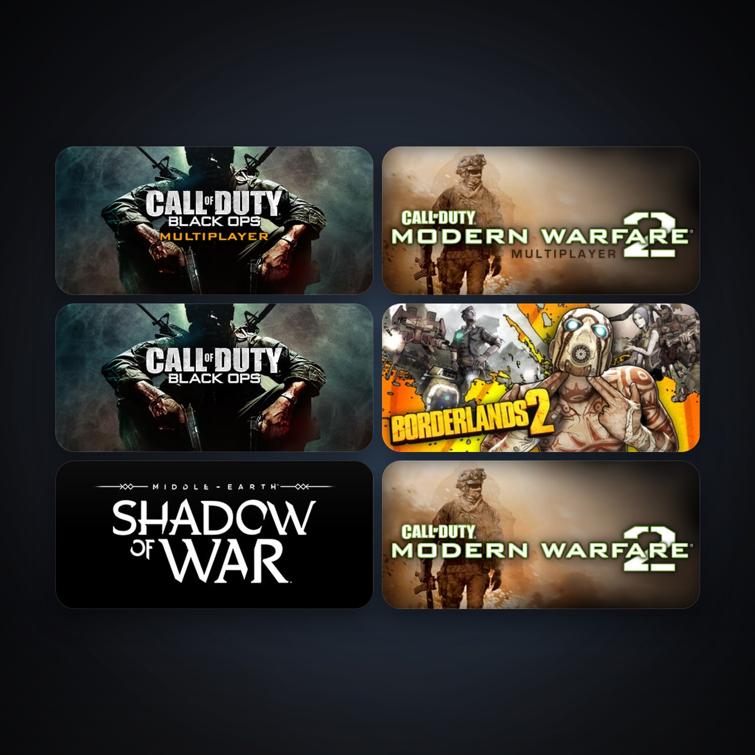 Killing Floor + Call of Duty: Modern Warfare 2 (2009), 31 games, Steam 10, clean — HabibiAccounts