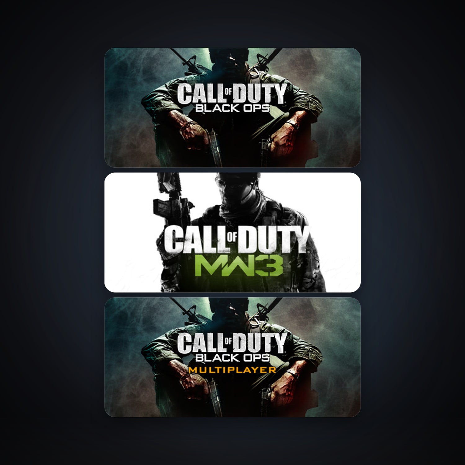 Call of Duty: Modern Warfare 3 - Multiplayer + Call of Duty: Black Ops, 9 games, clean — HabibiAccounts