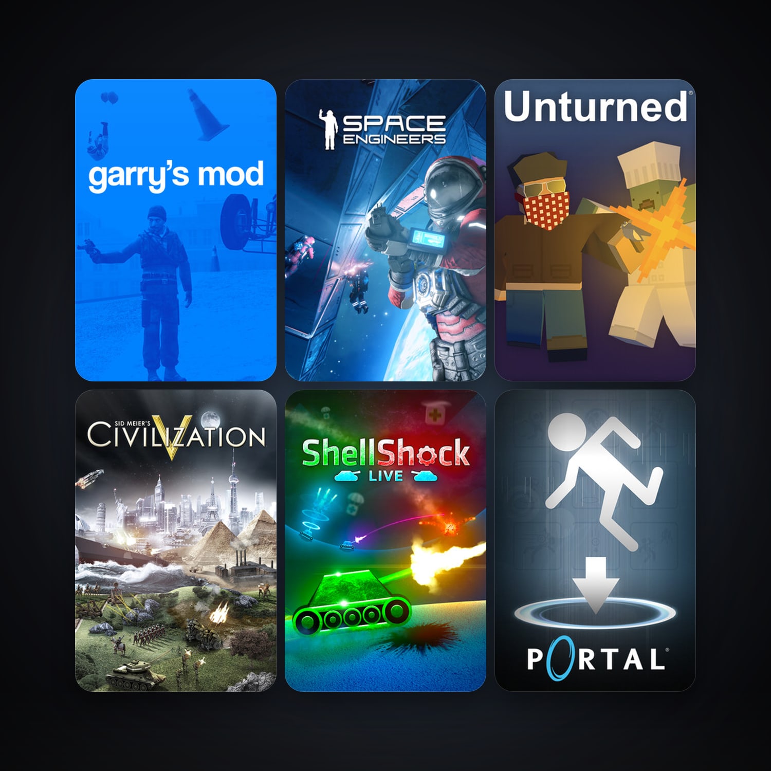 Portal + Left 4 Dead 2, 23 games, Steam 10, clean — HabibiAccounts