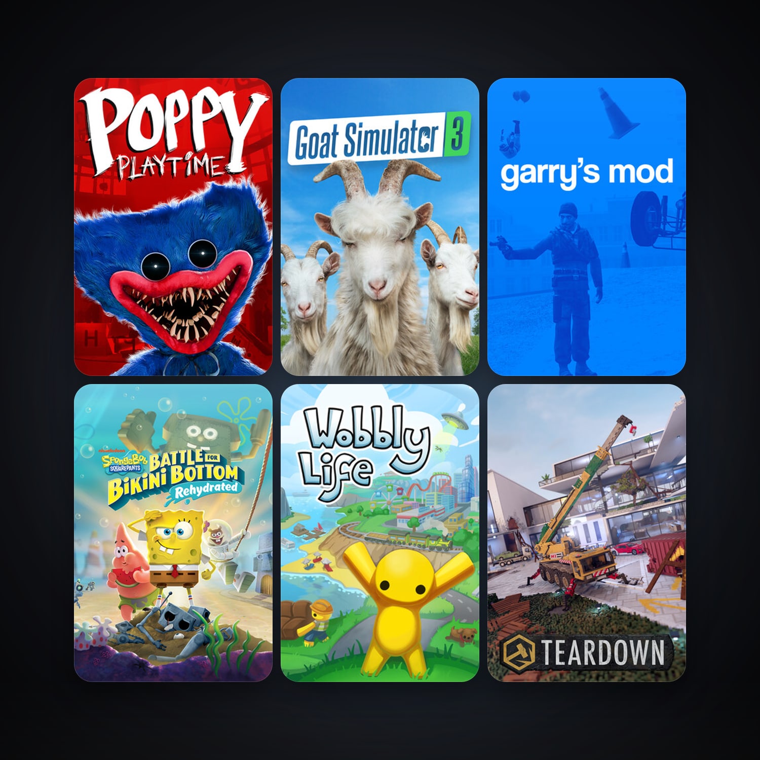 Garry's Mod + Cuphead, 24 games, clean — HabibiAccounts