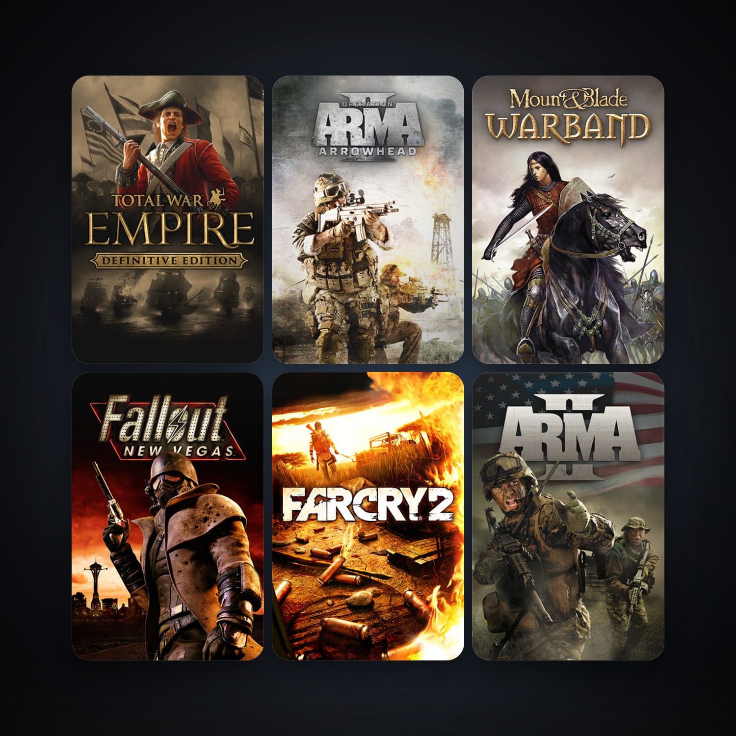 Battlestations Pacific + Empire: Total War, 15 games, Steam 10, clean — HabibiAccounts