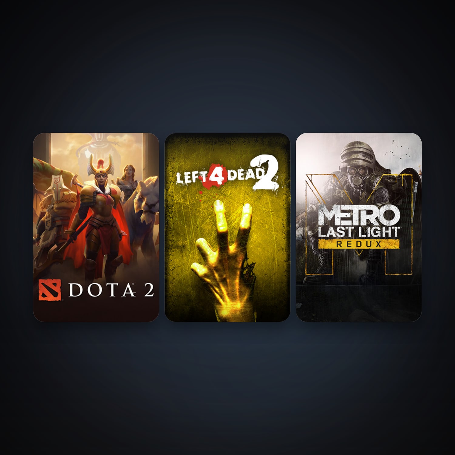 Left 4 Dead 2 + Dota 2, 3 games, clean — HabibiAccounts