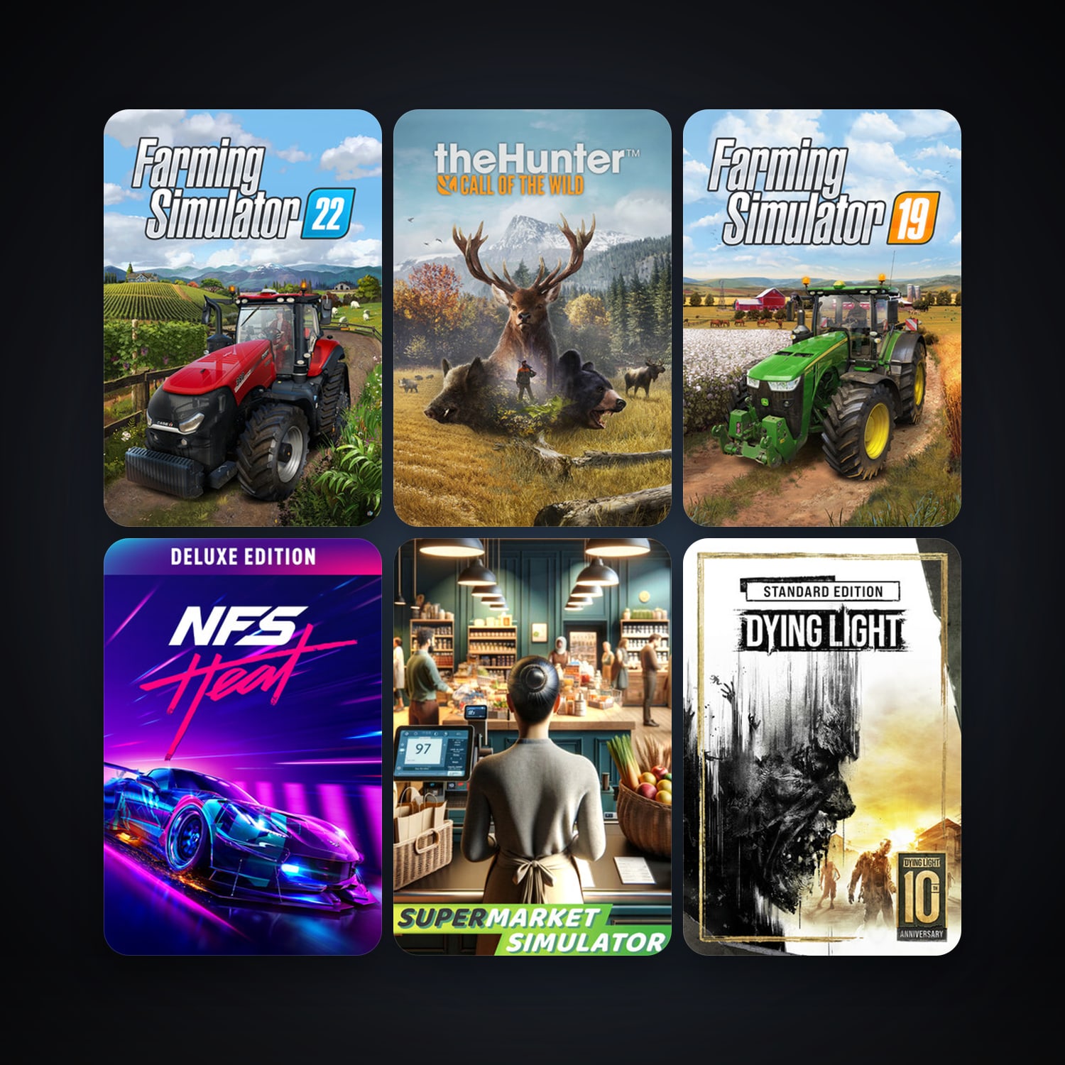 Euro Truck Simulator 2 + Dying Light, 15 games, clean — HabibiAccounts