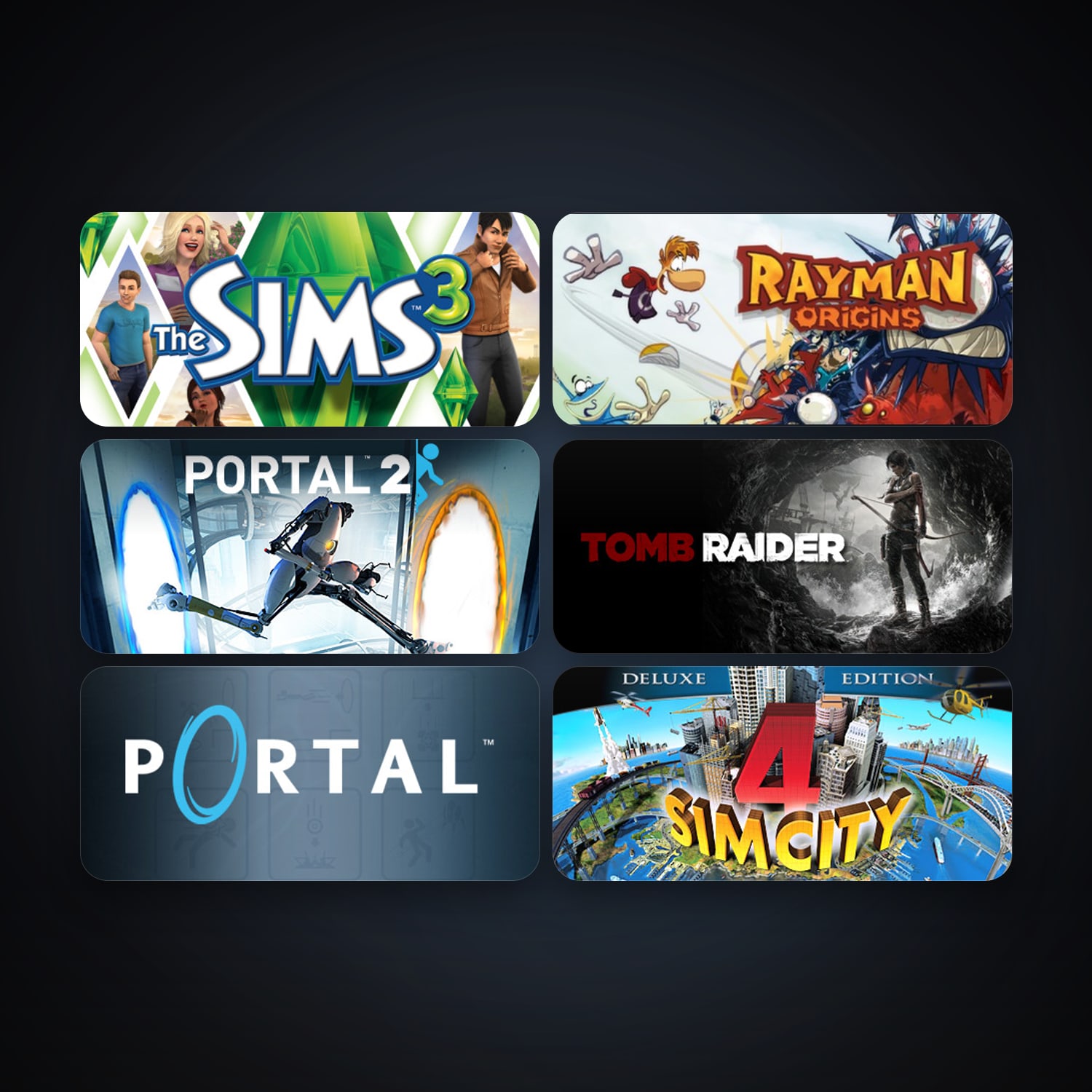 Portal + Portal 2, 6 games, clean — HabibiAccounts