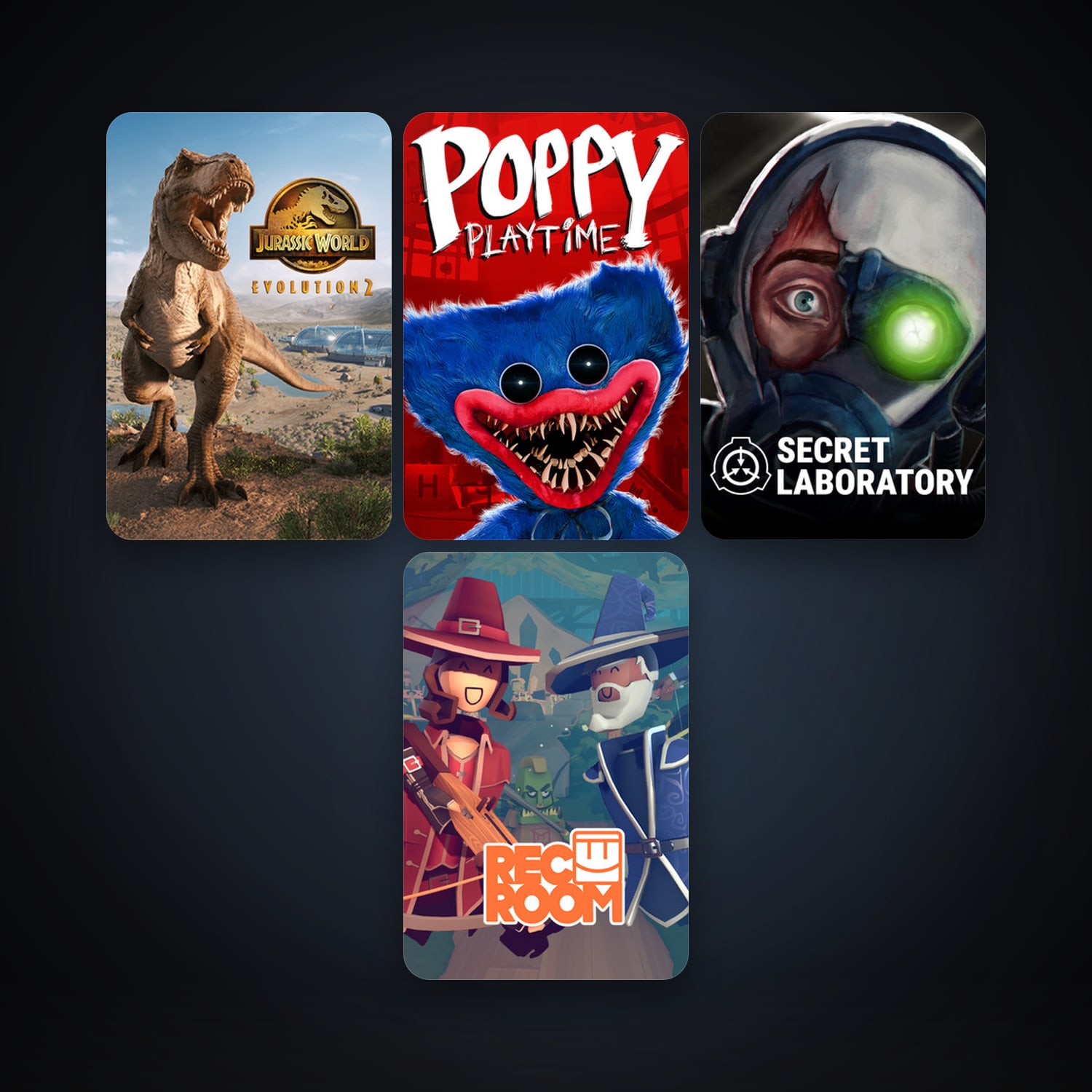 Rec Room + SCP: Secret Laboratory, 17 games, clean — HabibiAccounts