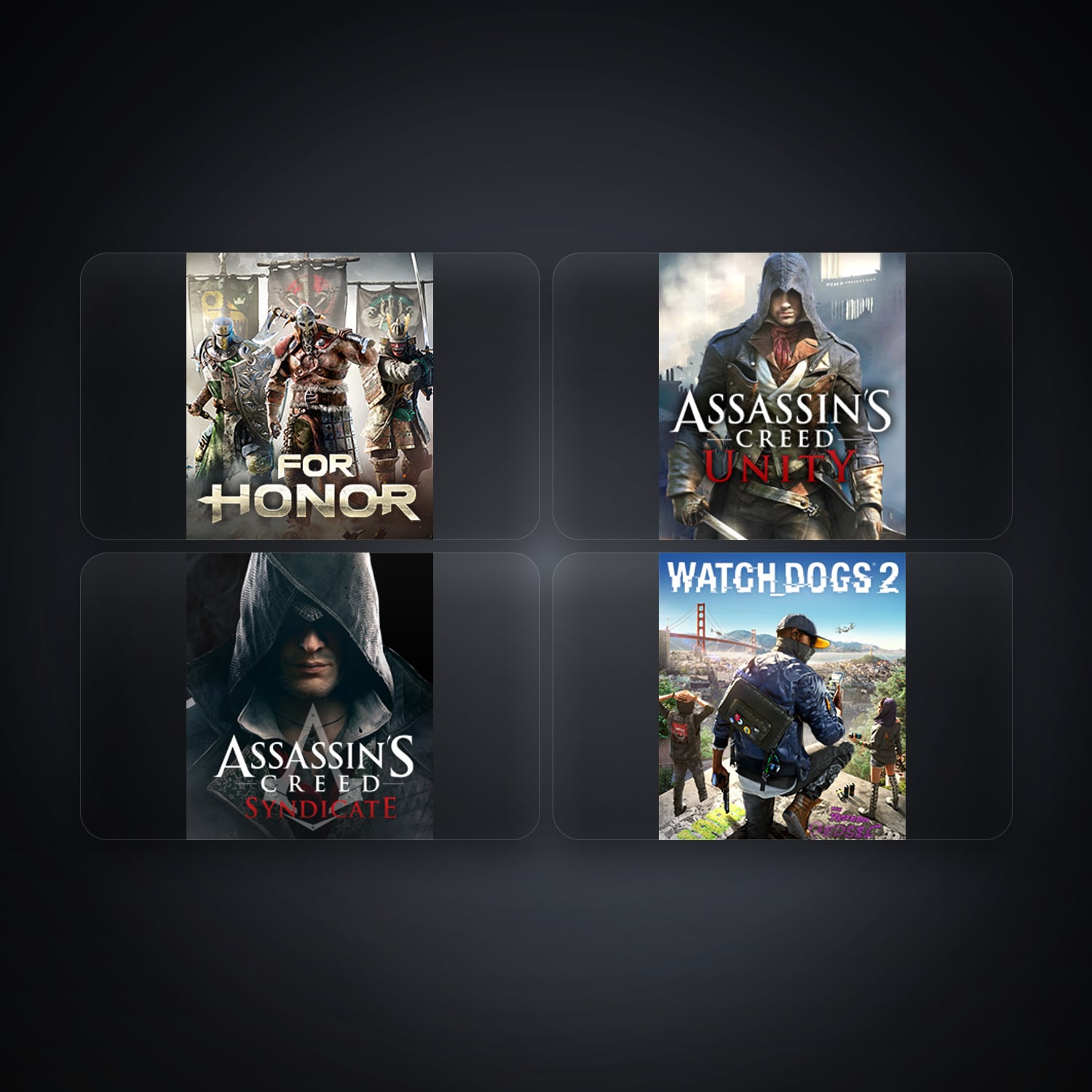 Ubisoft For Honor + Assassin's Creed Unity — BR — 5 games — HabibiAccounts