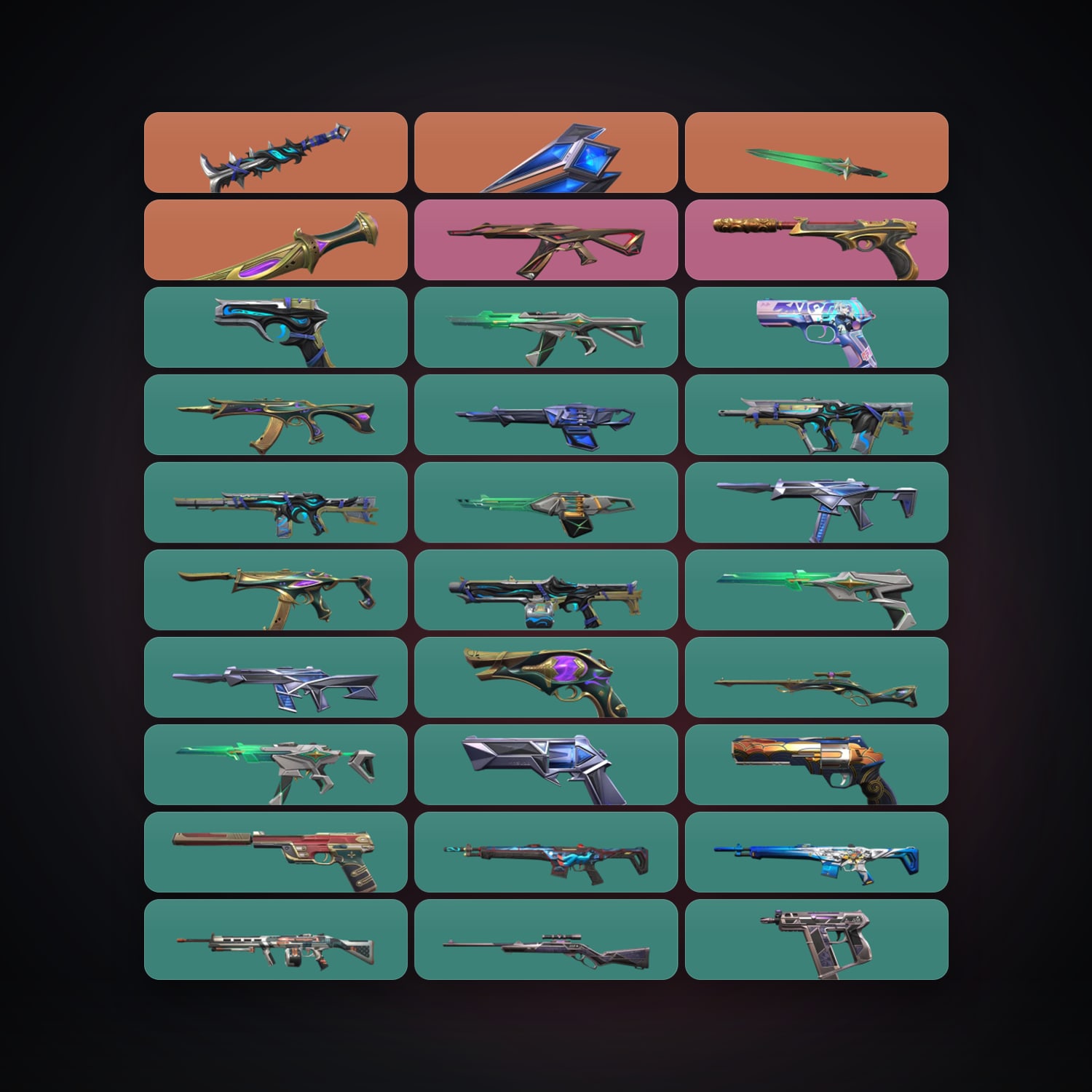 BR Gold 1 locker — 4 knives, 56 skins, lvl 184 — HabibiAccounts