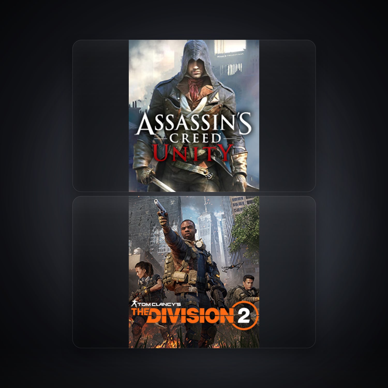 Ubisoft Assassin's Creed Unity + Tom Clancy's The Division 2 — ES — HabibiAccounts