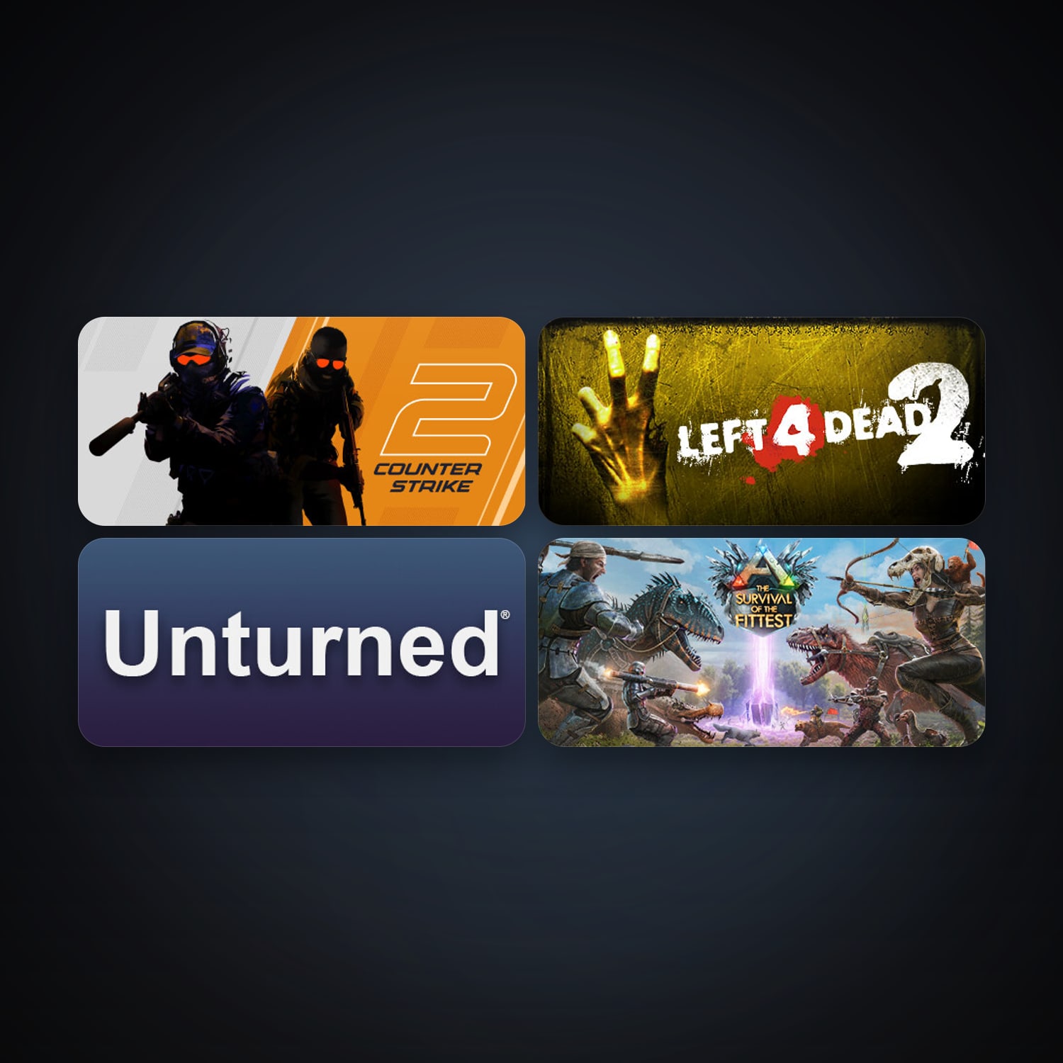Left 4 Dead 2 + CS2 Prime, 5 games, clean — HabibiAccounts
