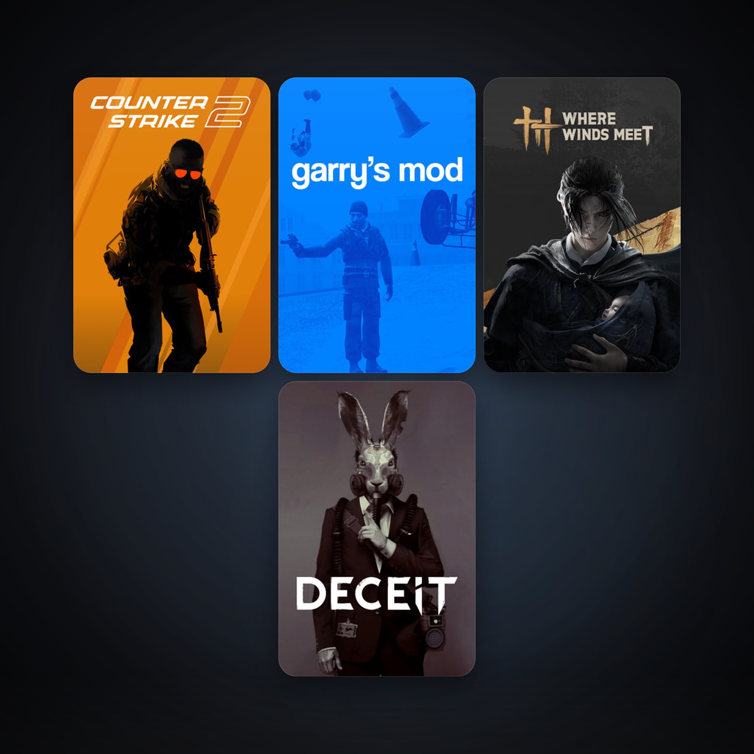 CS2 Prime + Garry's Mod, 5 games, Steam 10, clean — HabibiAccounts