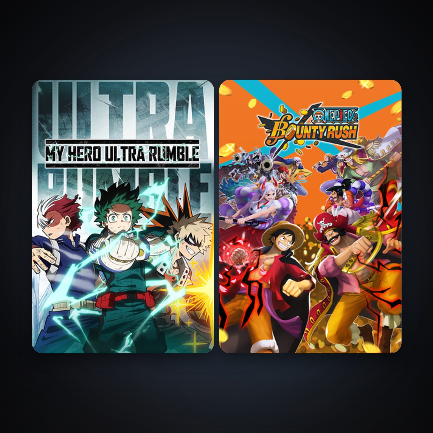 MY HERO ULTRA RUMBLE + ONE PIECE Bounty Rush, 2 games, clean — HabibiAccounts