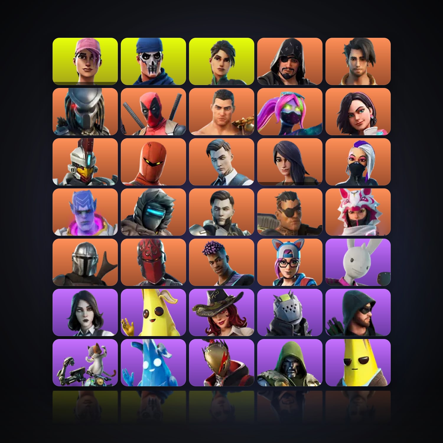 Fortnite | 99 Skins | 250 V-Bucks | Level 826 | 40 Wins — HabibiAccounts