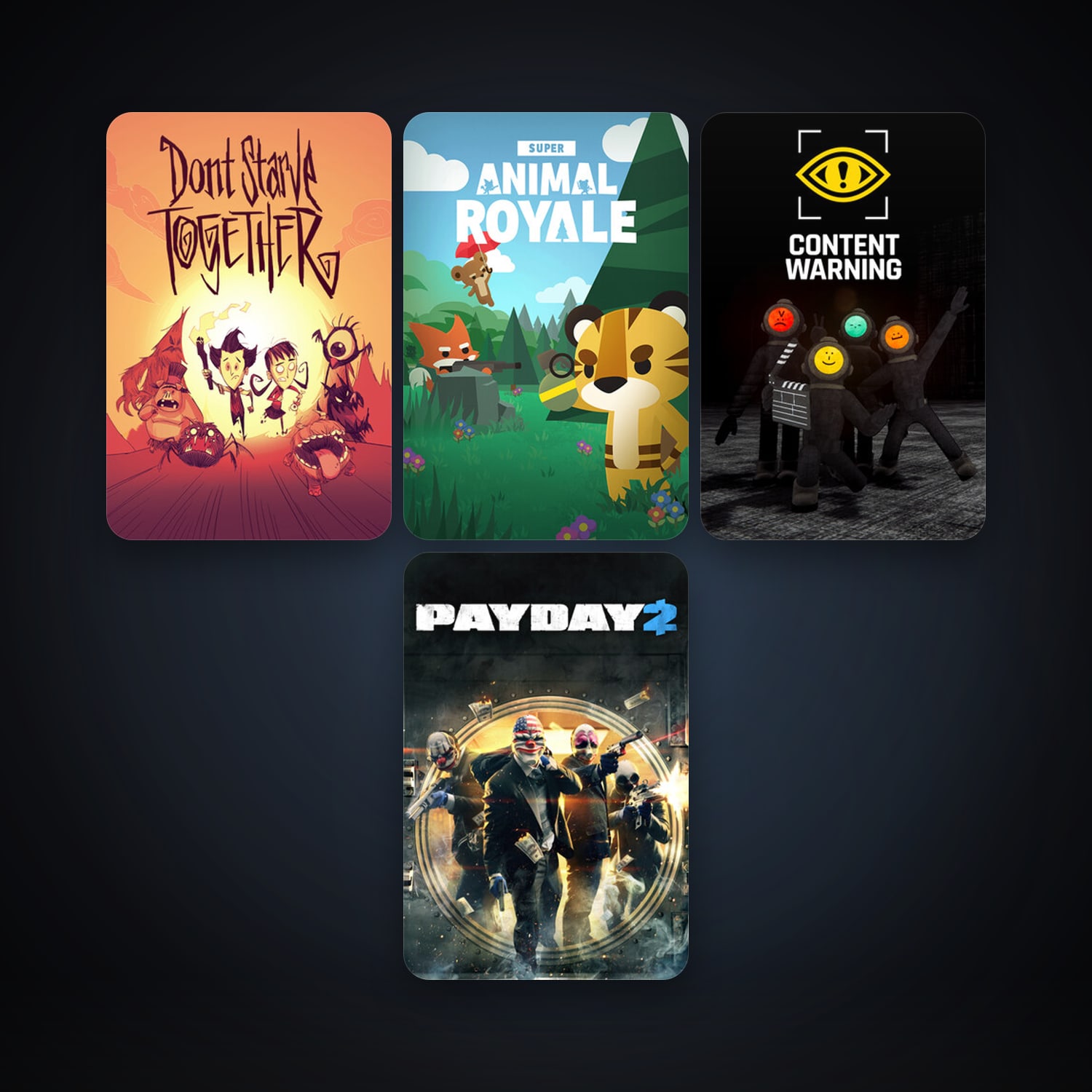 PAYDAY 2 + Don't Starve Together, 11 games, clean — HabibiAccounts